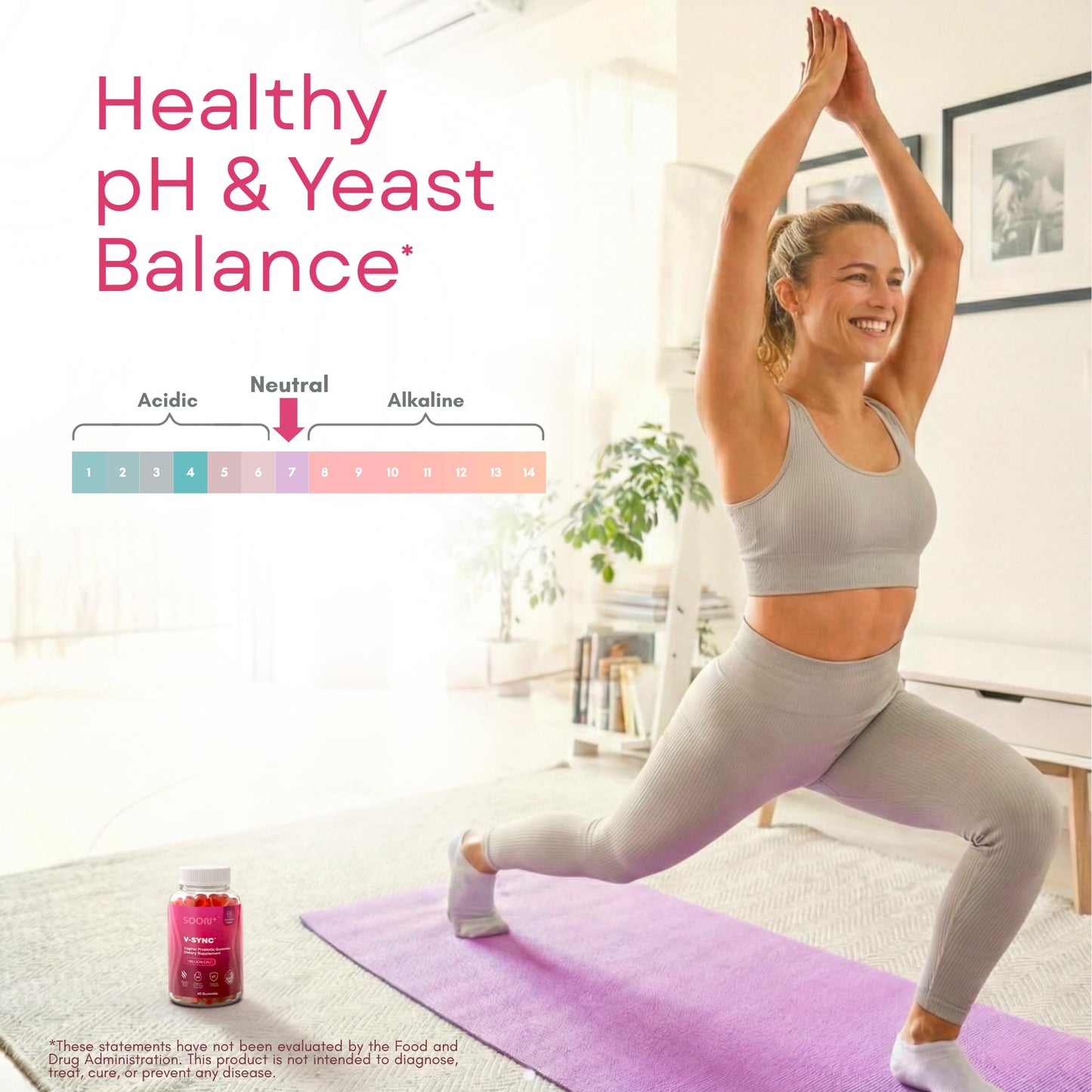 SOON+ Feminine Balance Gummies for Women, 60 Gummies