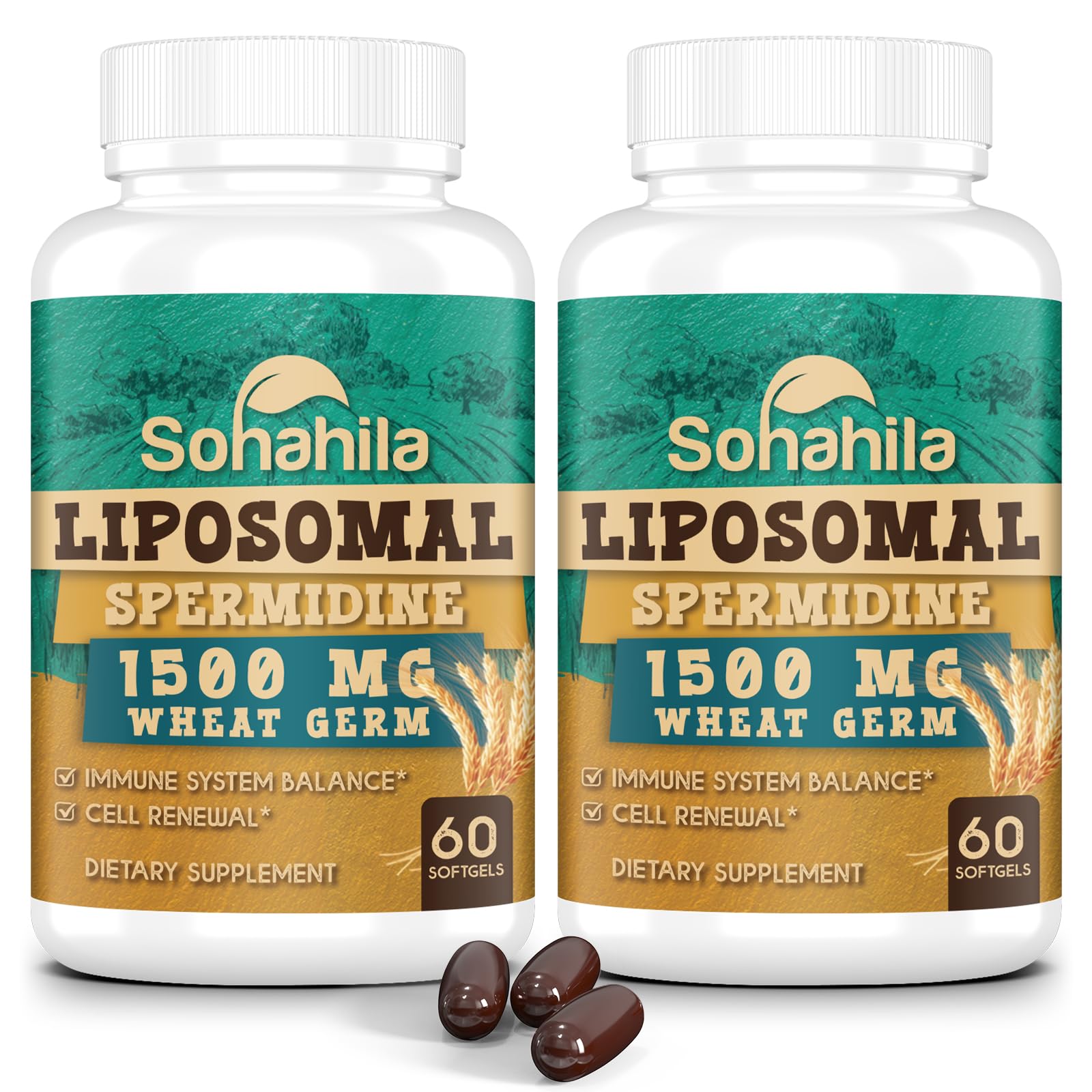 Corporalight Spermidine Supplement Softgels, 120 Softgels