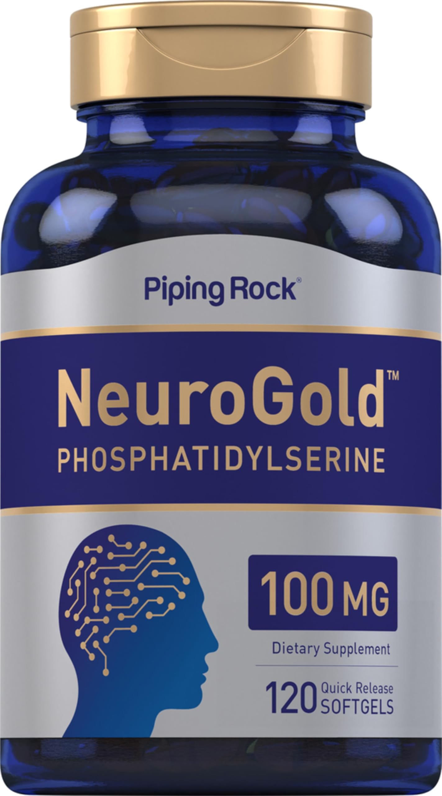 Piping Rock Phosphatidylserine 100mg Softgels, 120 Count