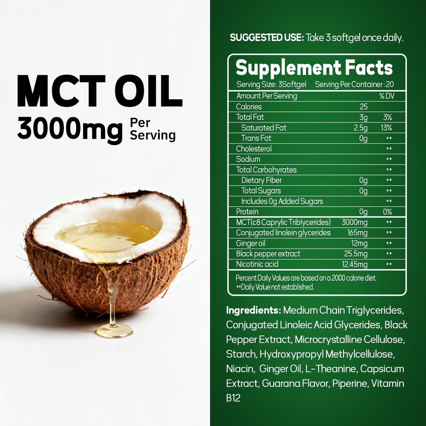 Faroromy MCT Oil Capsules Softgels 60
