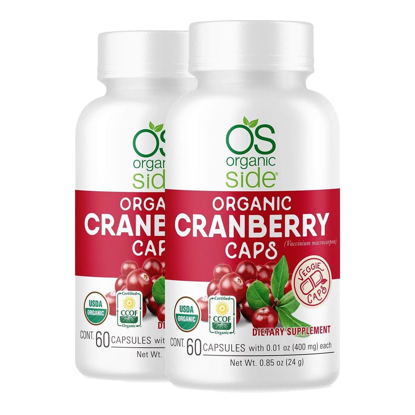 OS Organic Side Organic Cranberry 120 Capsules