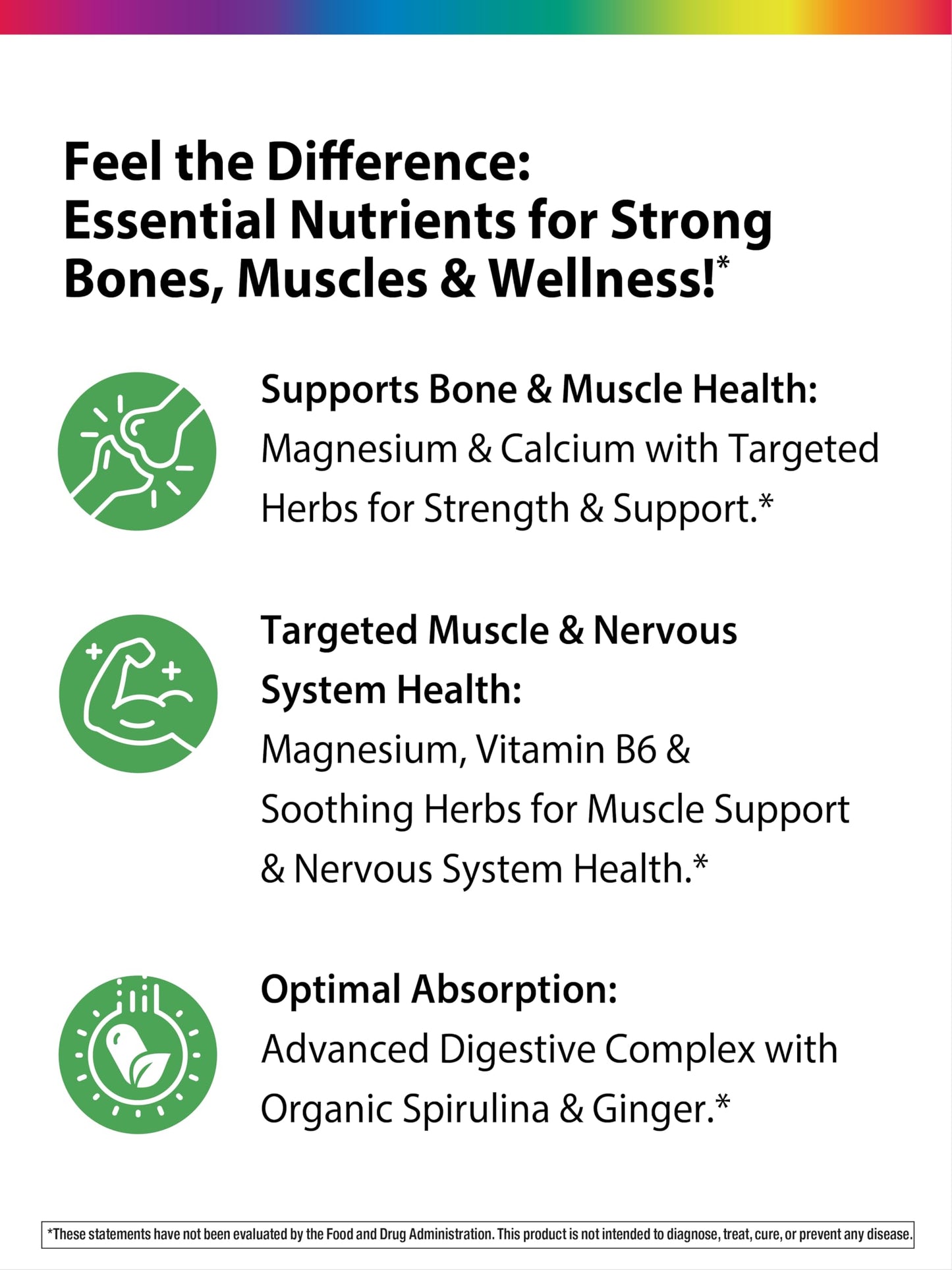 Rainbow Light Magnesium Calcium + Supplement 180 Tablets