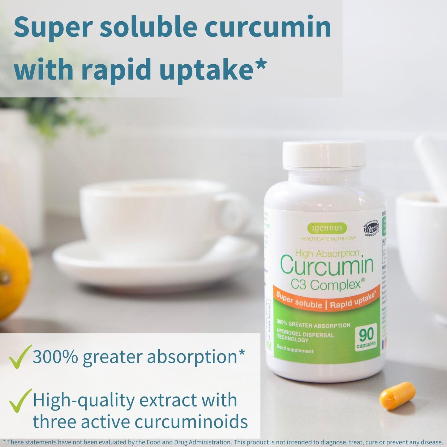 Igennus Healthcare Nutrition Advanced Curcumin C3 Complex Capsule, 90 Capsules