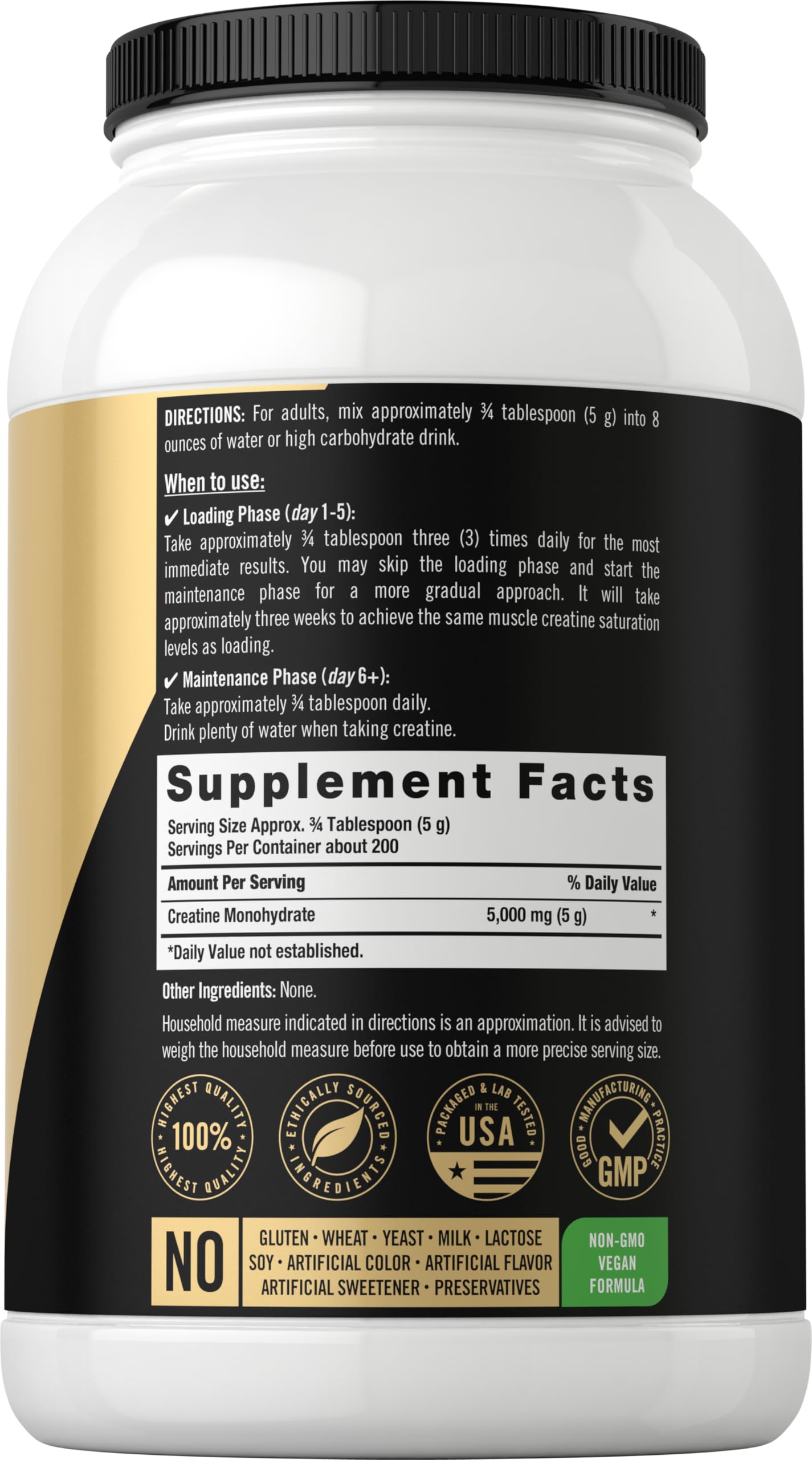 Carlyle Creatine Monohydrate Powder 5000mg, 35.2
