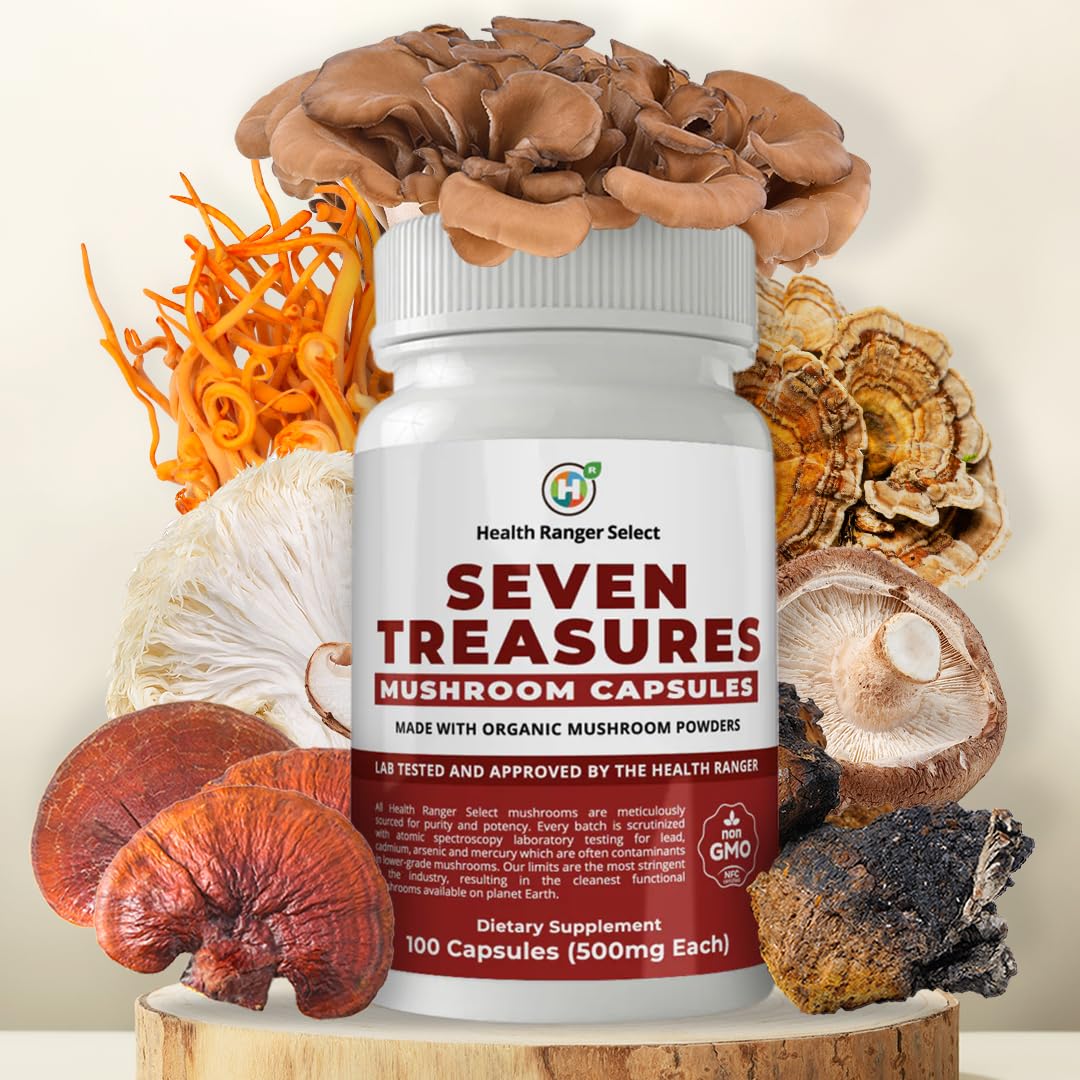 GROOVY BEE Seven Treasures Mushroom Capsules 100