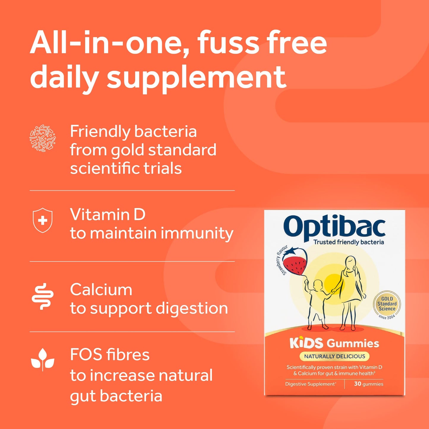Optibac Probiotics Kids Probiotics Gummies 30 Count