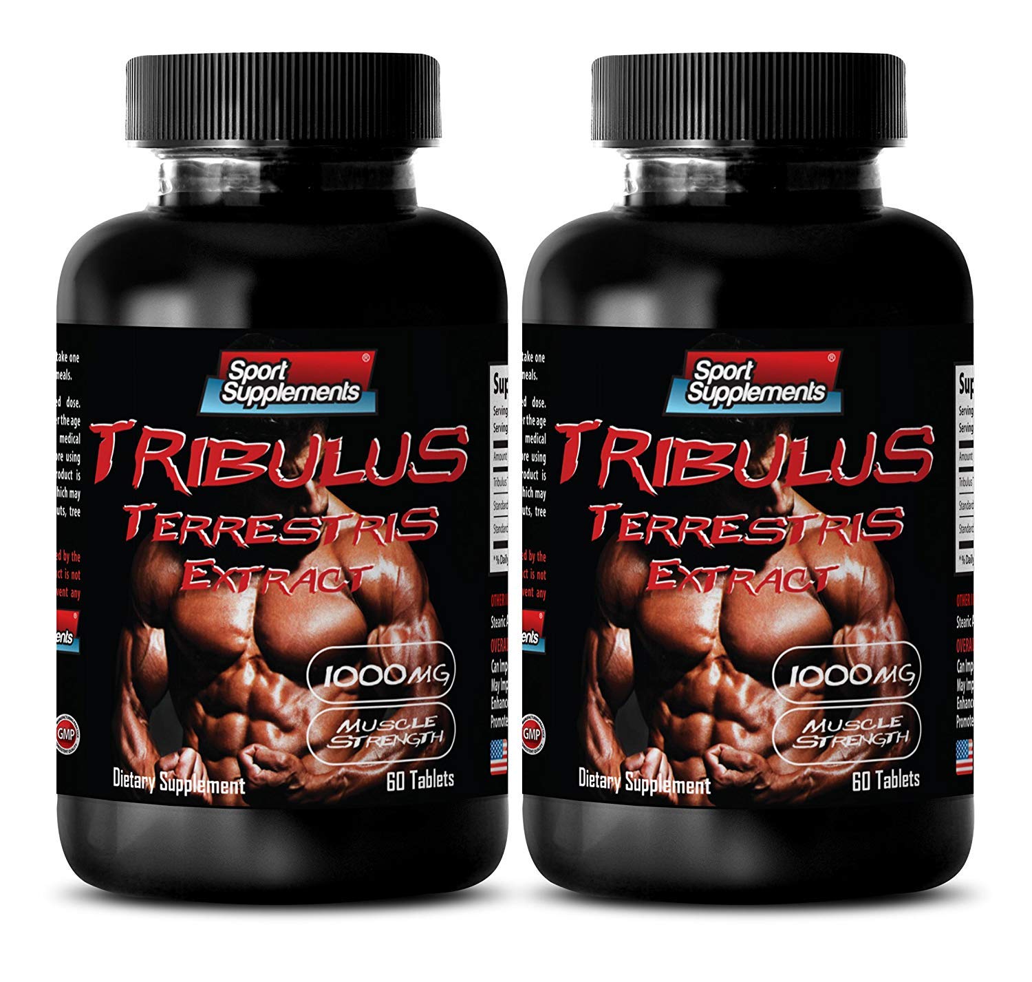 SPORT SUPPLEMENTS Tribulus Terrestris Extract 1000mg 120 Tablets