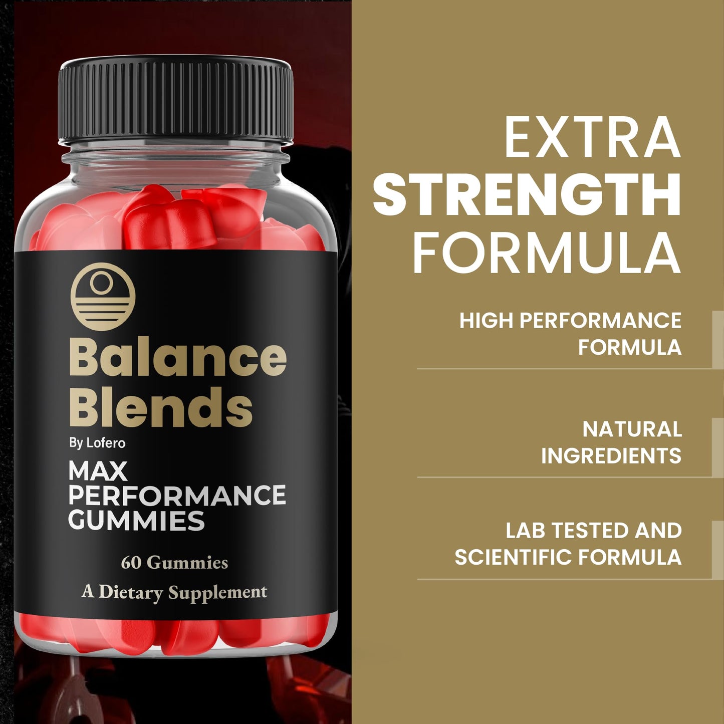 Lofero Balance Blends Premium Wellness Formula Gummies, 180 Gummies