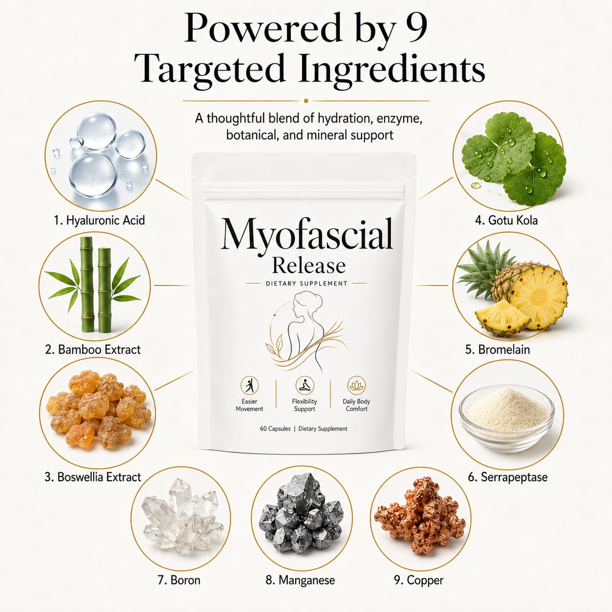 ZRRTXV Myofascial Release Supplement for Fibromyalgia 60 Capsules