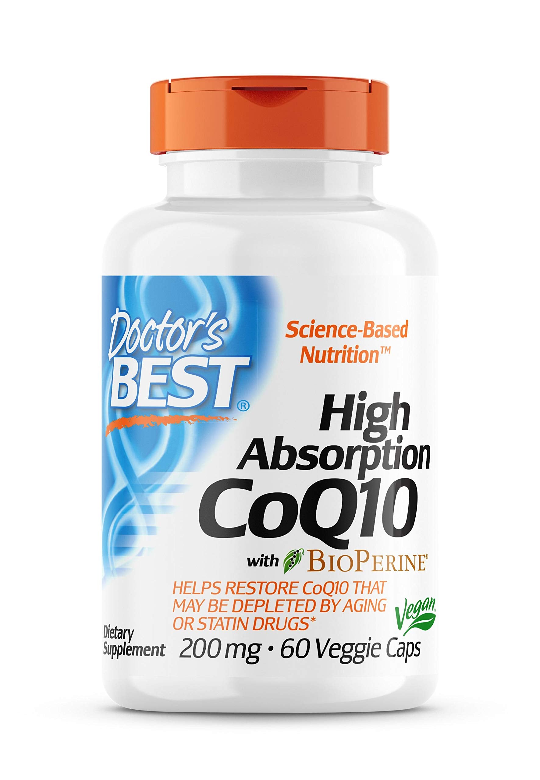Doctor's Best High Absorption CoQ10 200mg Capsule, 2 Capsules