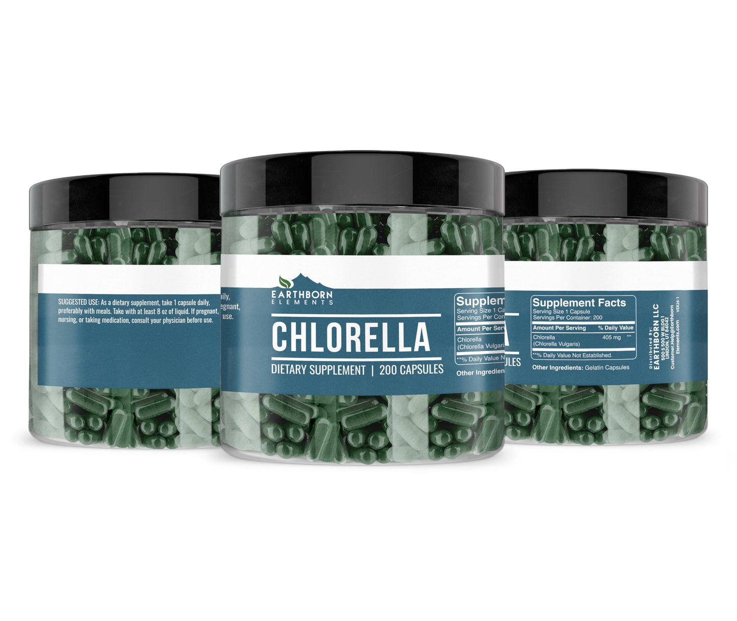 Earthborn Elements Chlorella Capsules 200