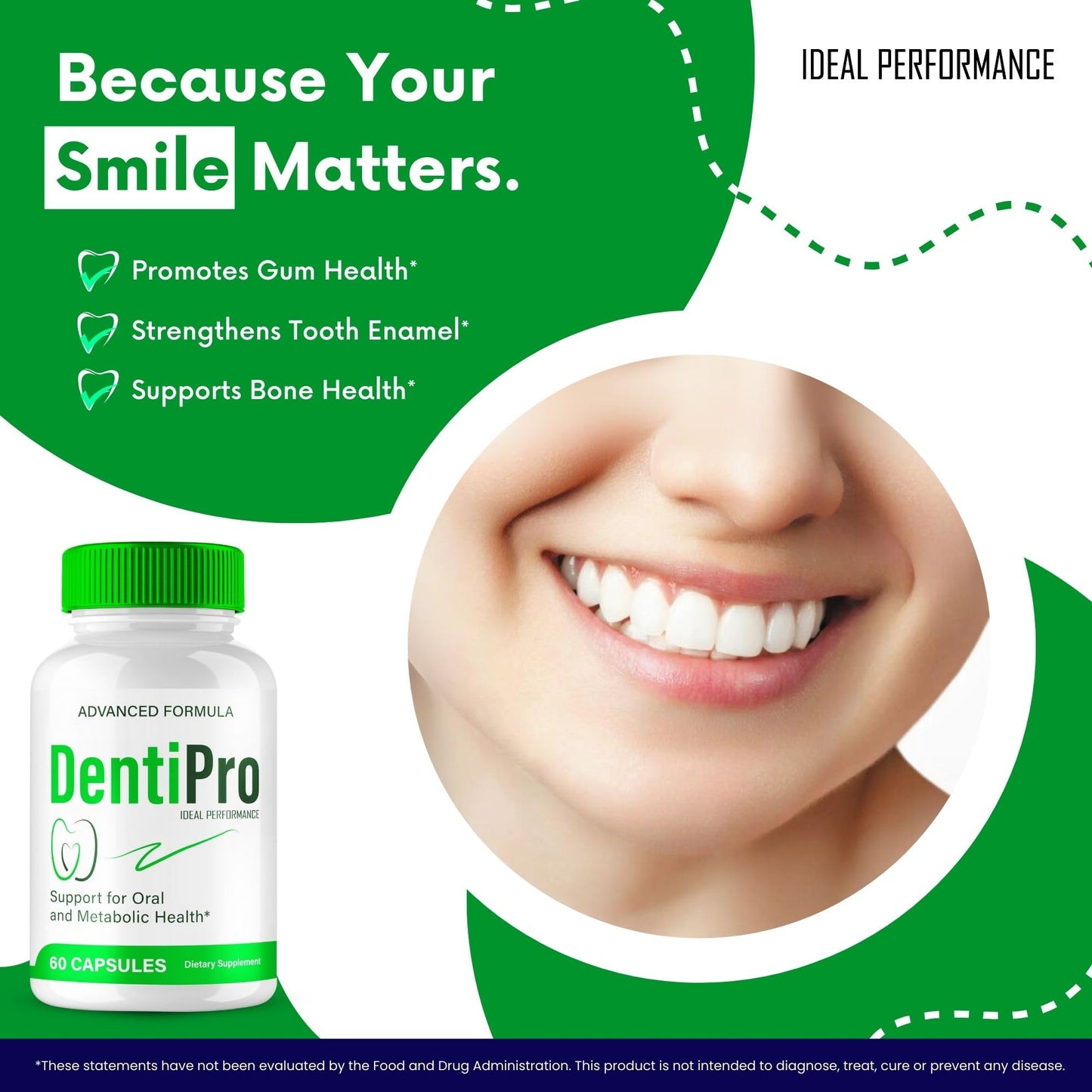 IDEAL PERFORMANCE Dentipro Dental Health 120 Capsules