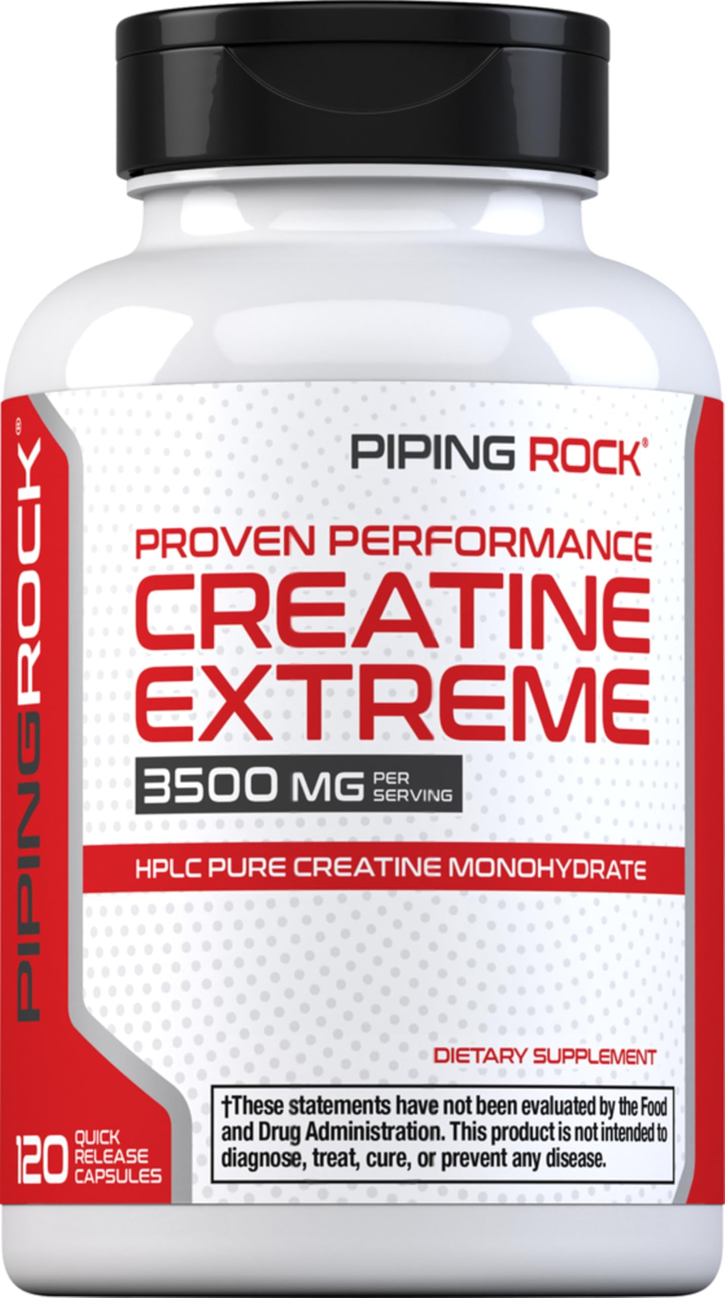 Piping Rock Creatine Monohydrate Capsules 120 Count