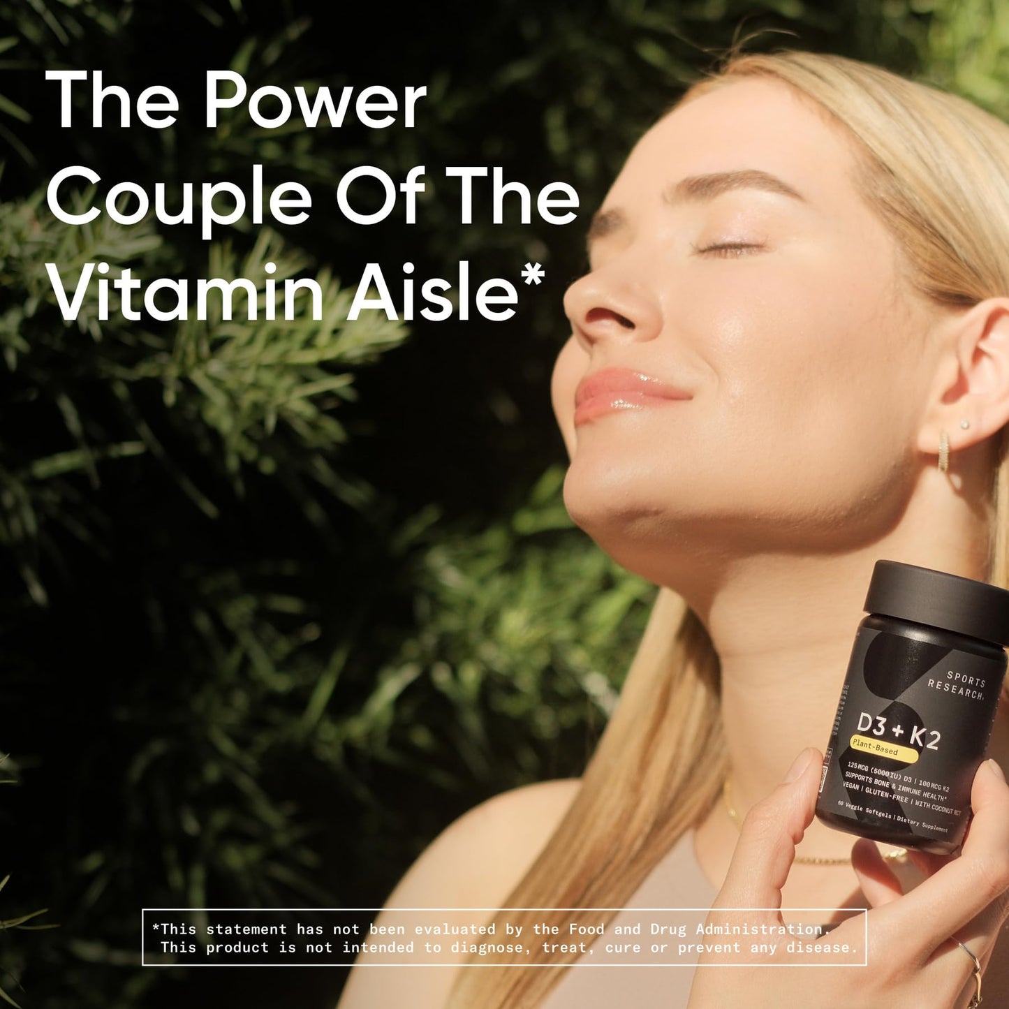 Sports Research Vitamin D3 with K2 Softgel 120 Count