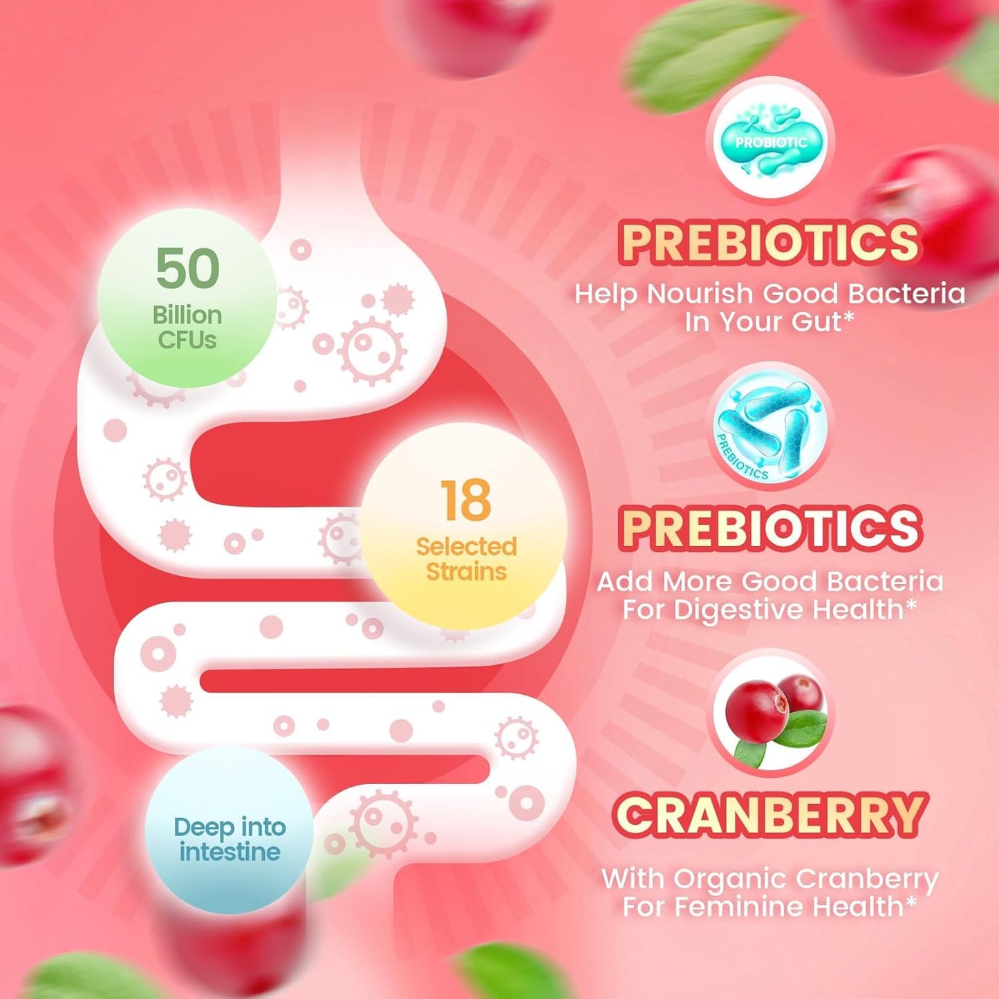 VivoNu Probiotics for Women Gummies 60 Count