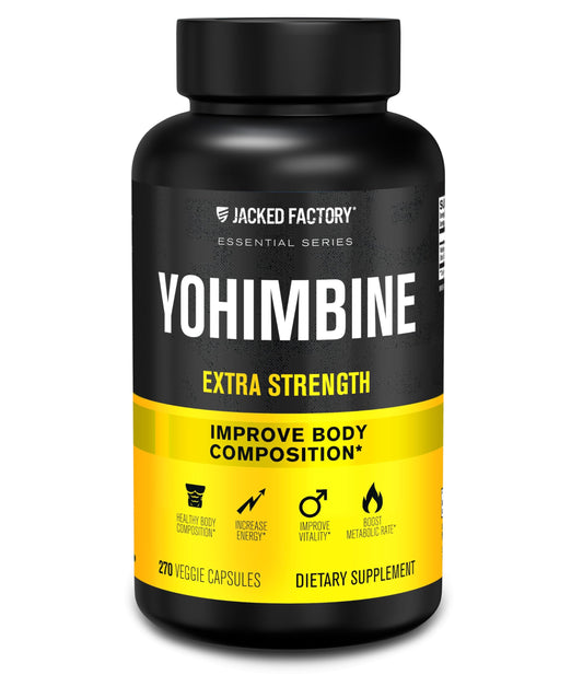 Jacked Factory Yohimbine Extra Strength Supplement 270 Capsules