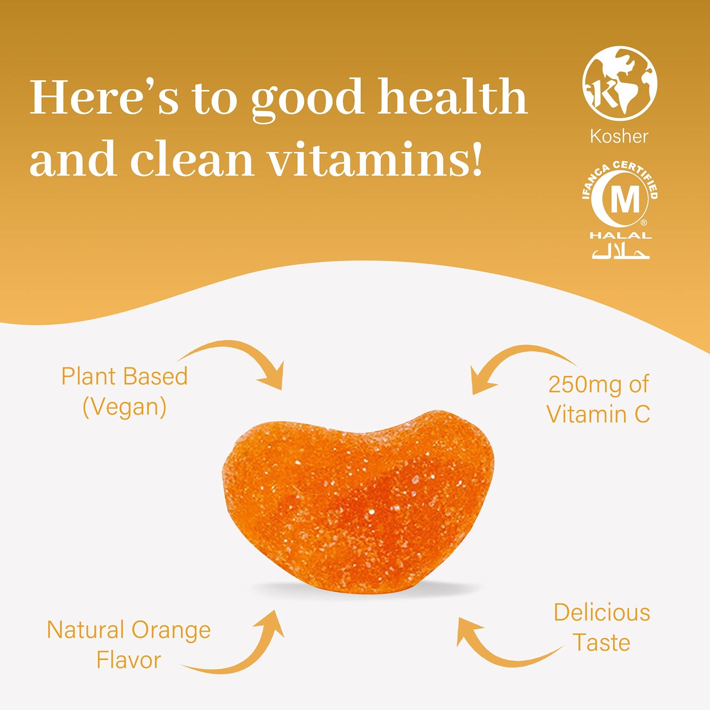 Salaam Nutritionals Vitamin C Gummy, 60 Count