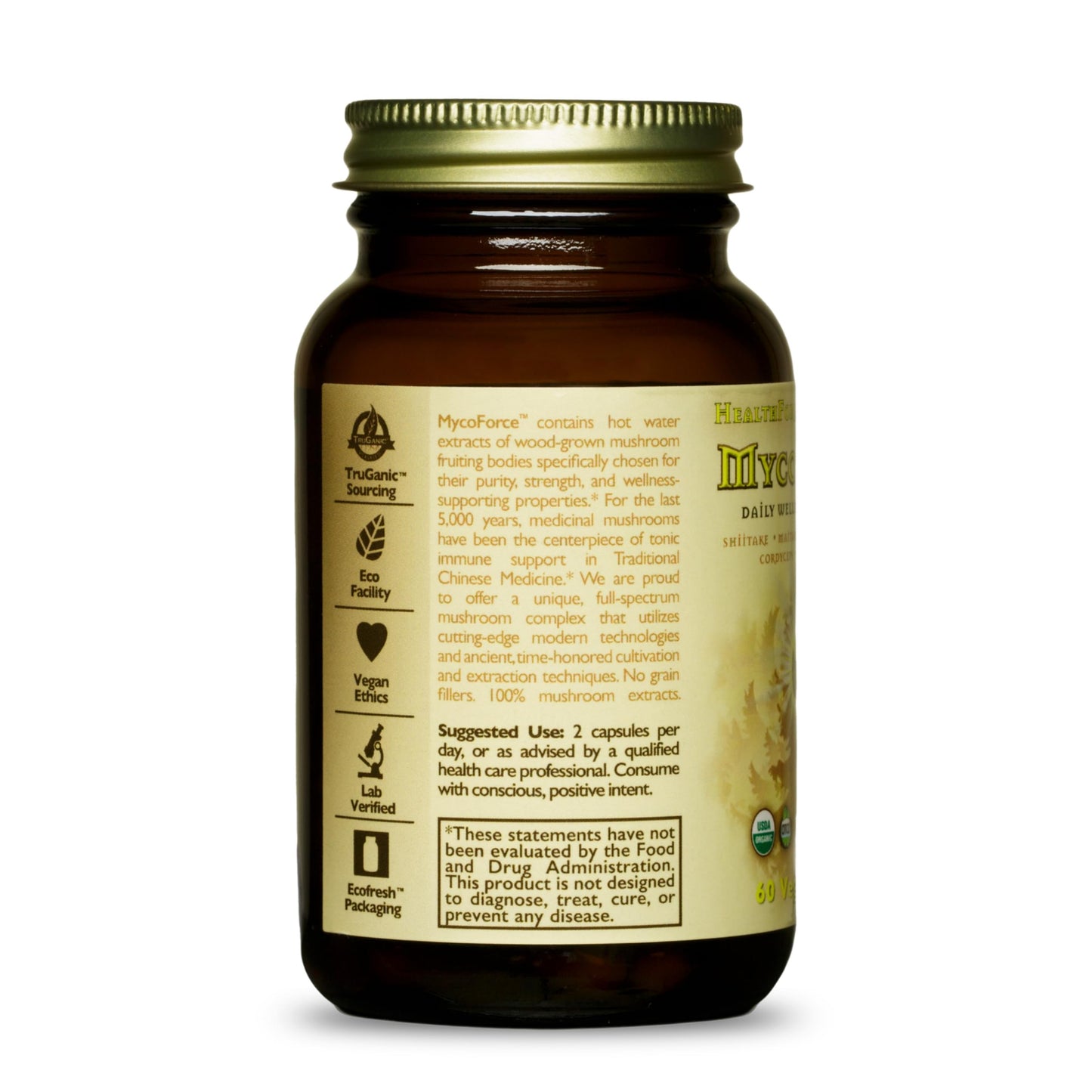 HealthForce SuperFoods MycoForce Capsules 60 Count