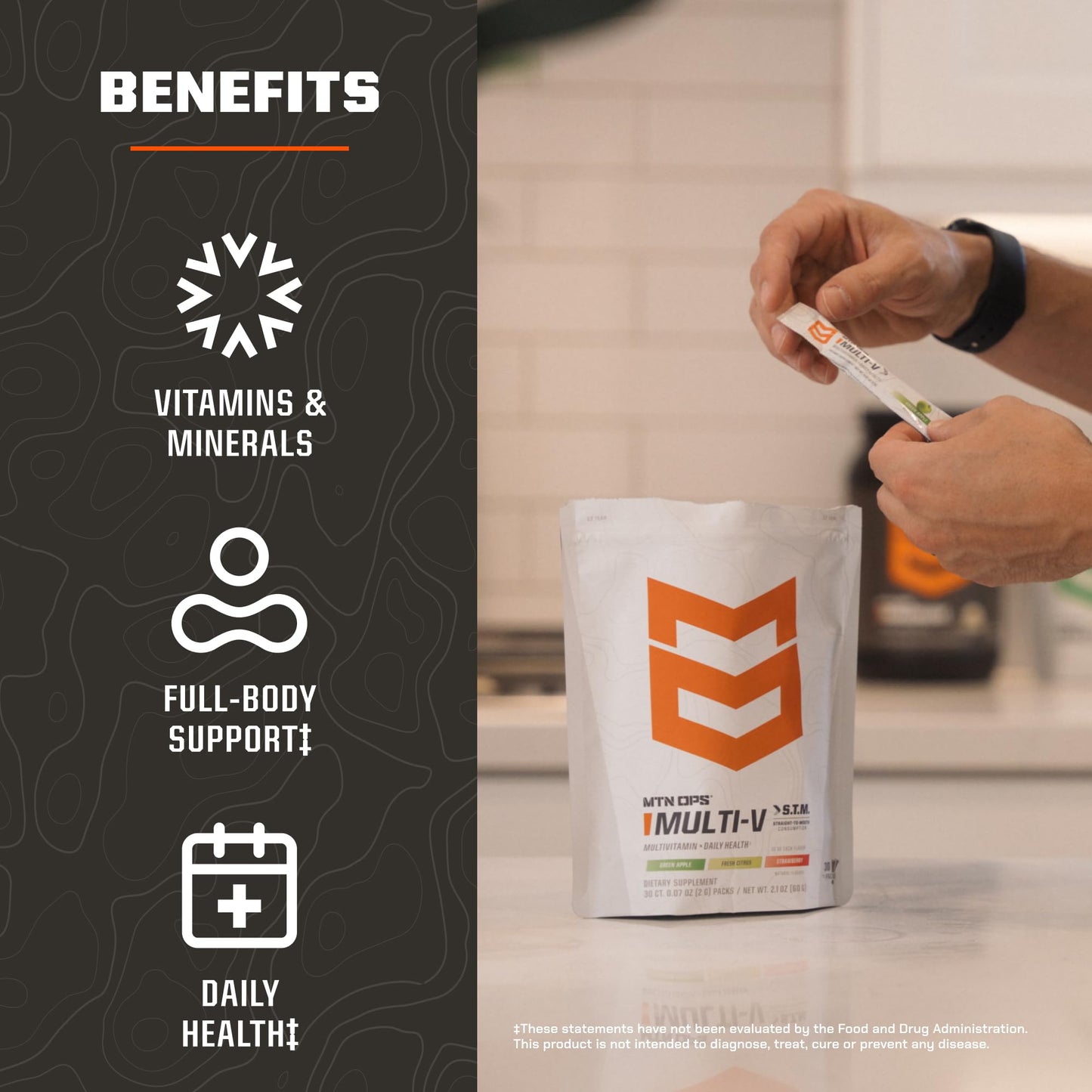 MTN OPS Multi-V STM On-the-Go Daily Multivitamin Powder 0.07 oz