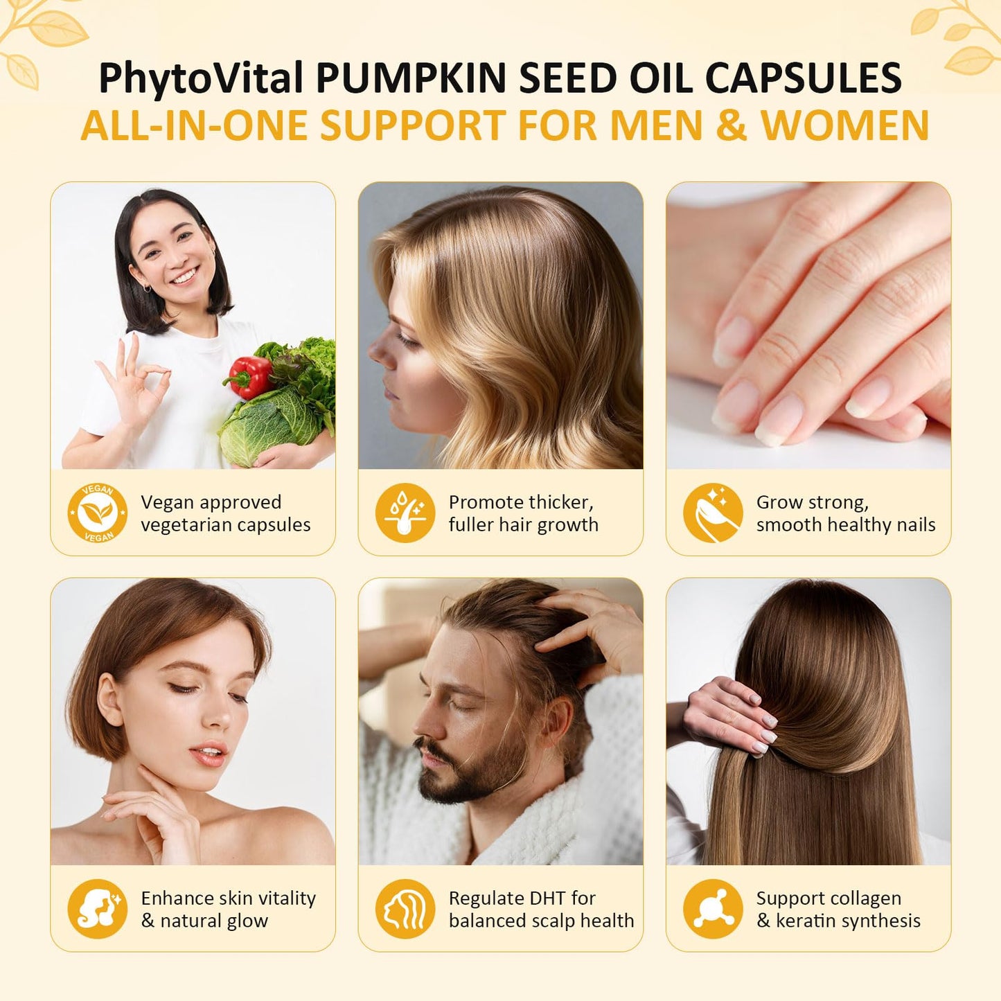 PhytoVital Pumpkin Seed Oil with Saw Palmetto Softgel, 150 Count