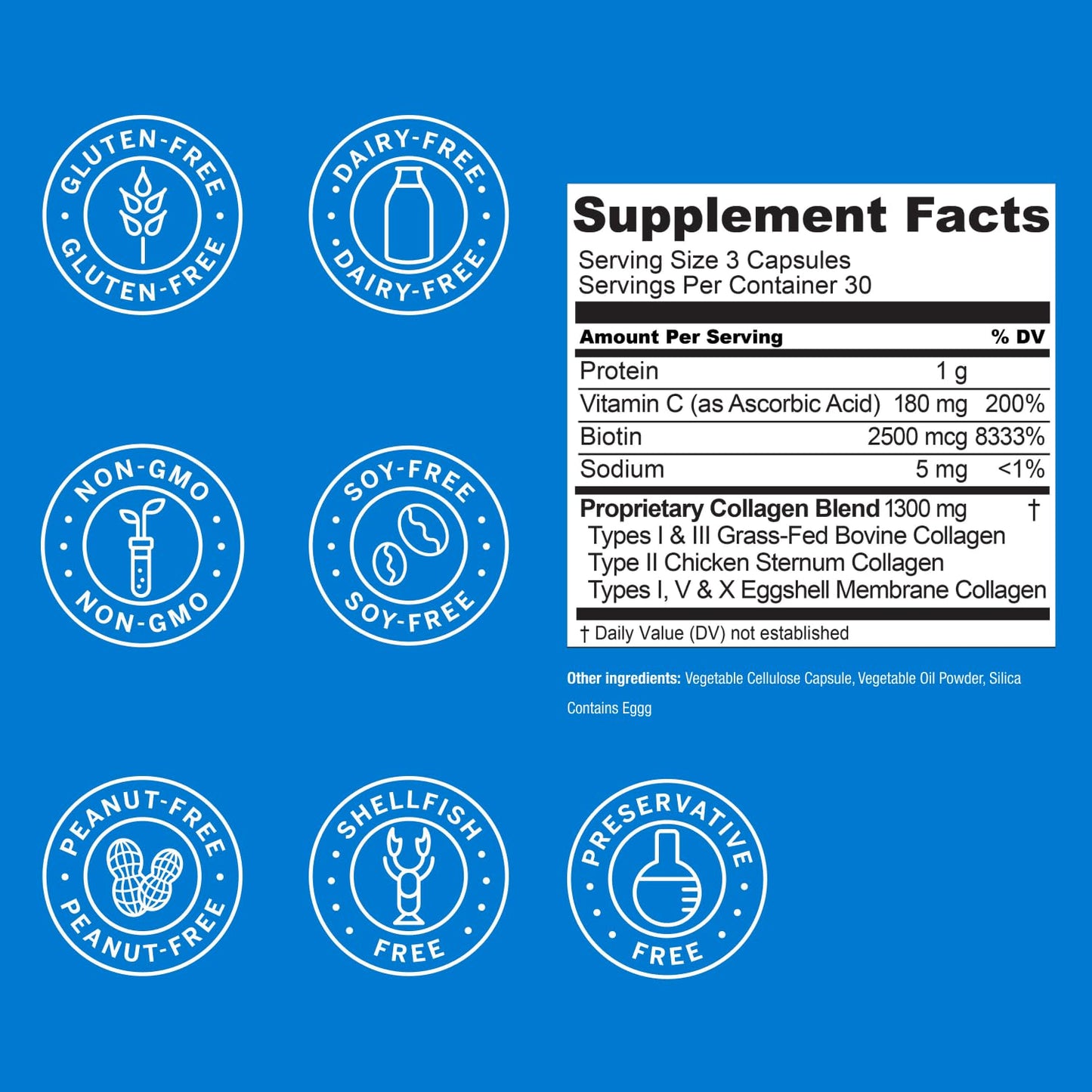 Live Conscious Beyond Collagen Multi Collagen Capsules 180 Capsules