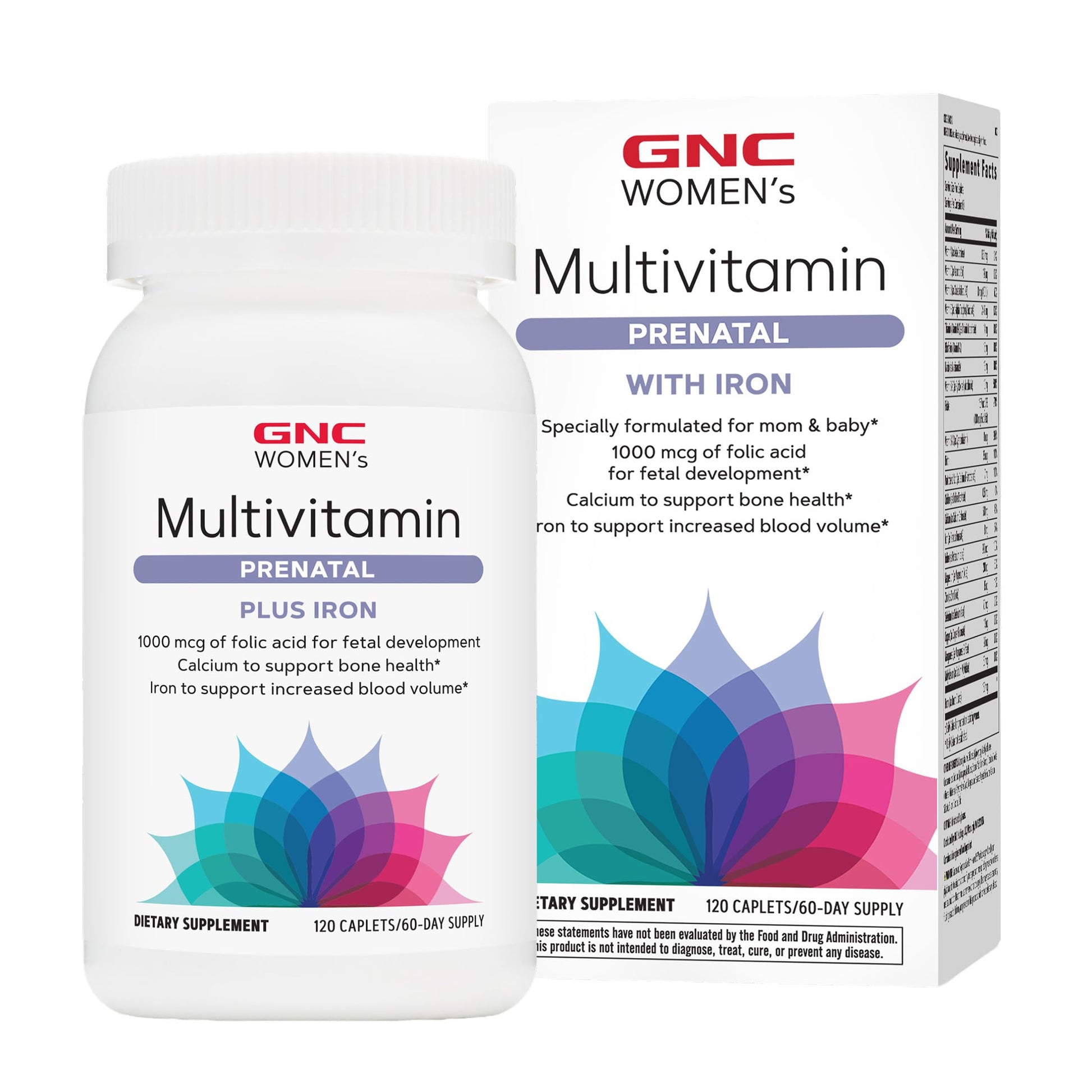 GNC Women's Prenatal Multivitamin Formula with Iron Caplets 120