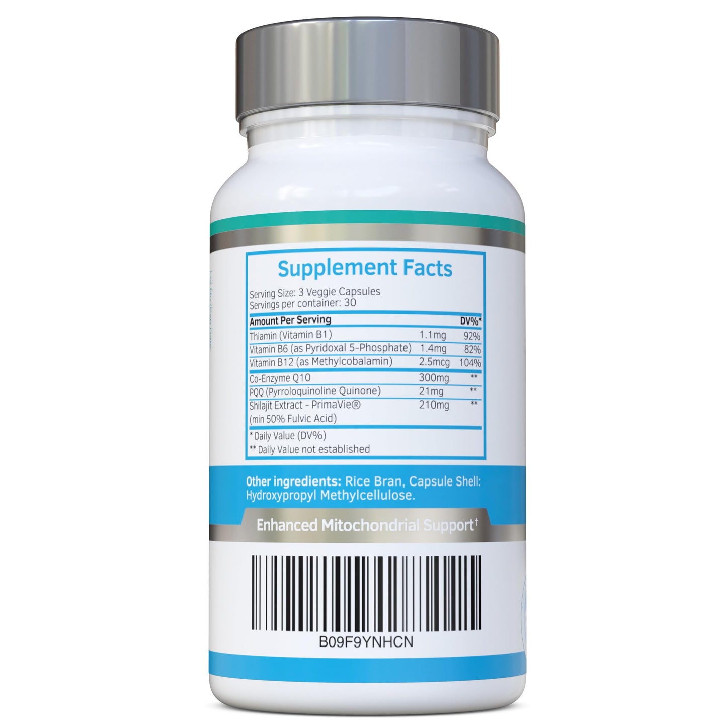 Swiss Bioenergetics MitoDefence CoQ10 with PQQ and Shilajit Capsule, 90 Count