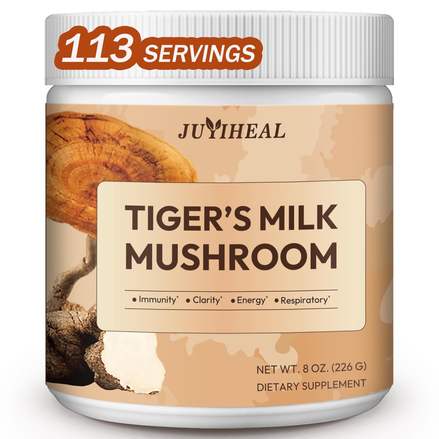 JUYIHEAL Tiger Milk Mushroom Powder 6.3 oz