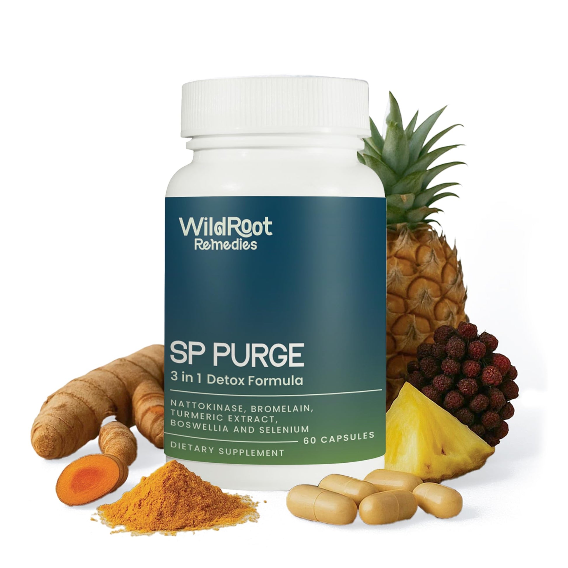 WildRoot Remedies SP Purge Spike Detox Supplement Capsule, 60 Count