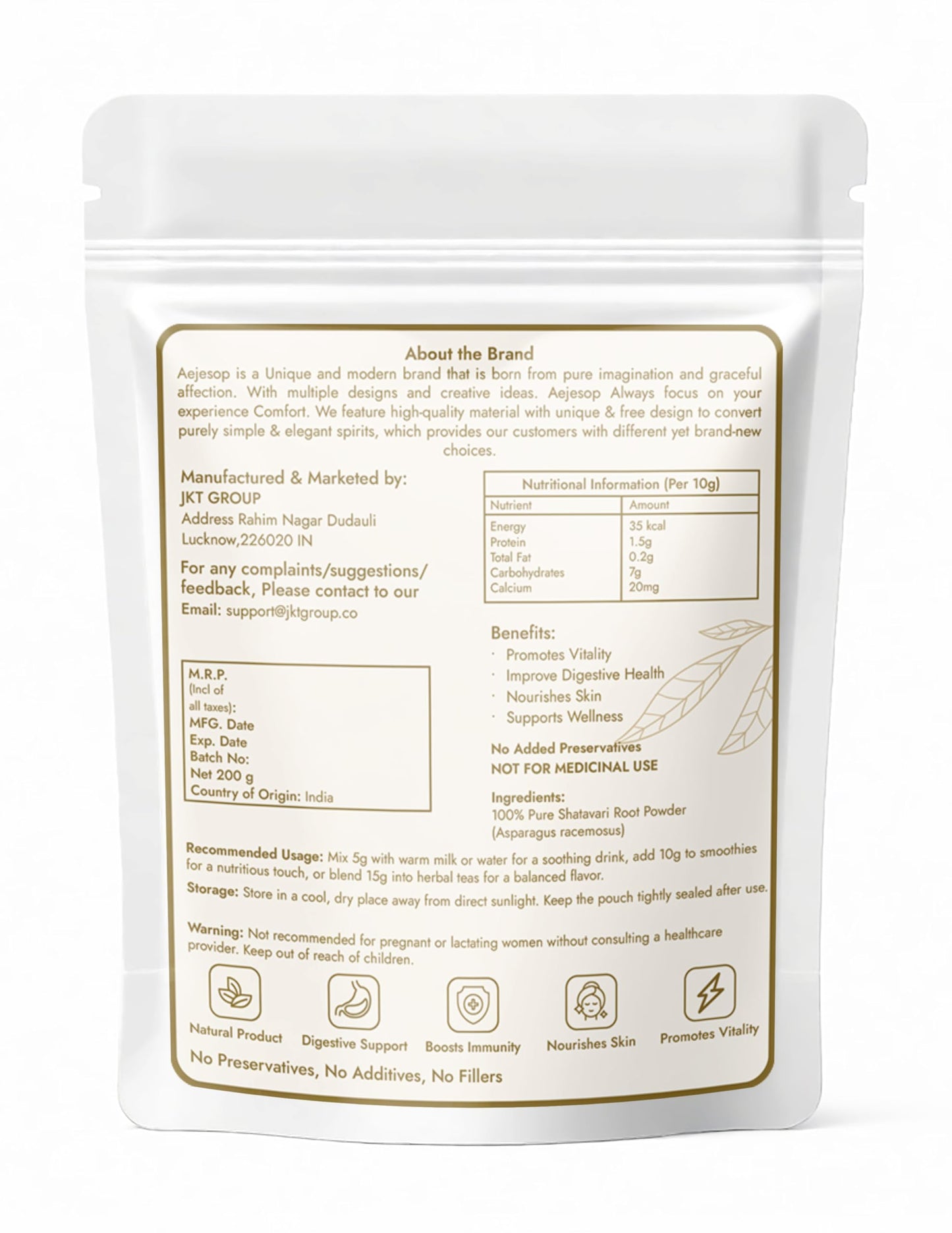 AEJESOP Shatavari Powder 7 oz