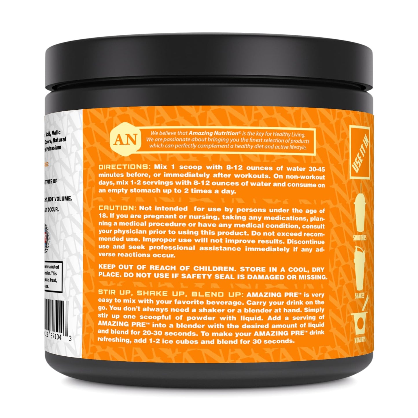 Amazing Nutrition Amazing PRE Ultimate Pre-Workout Supplement Powder 7.4 Ounce