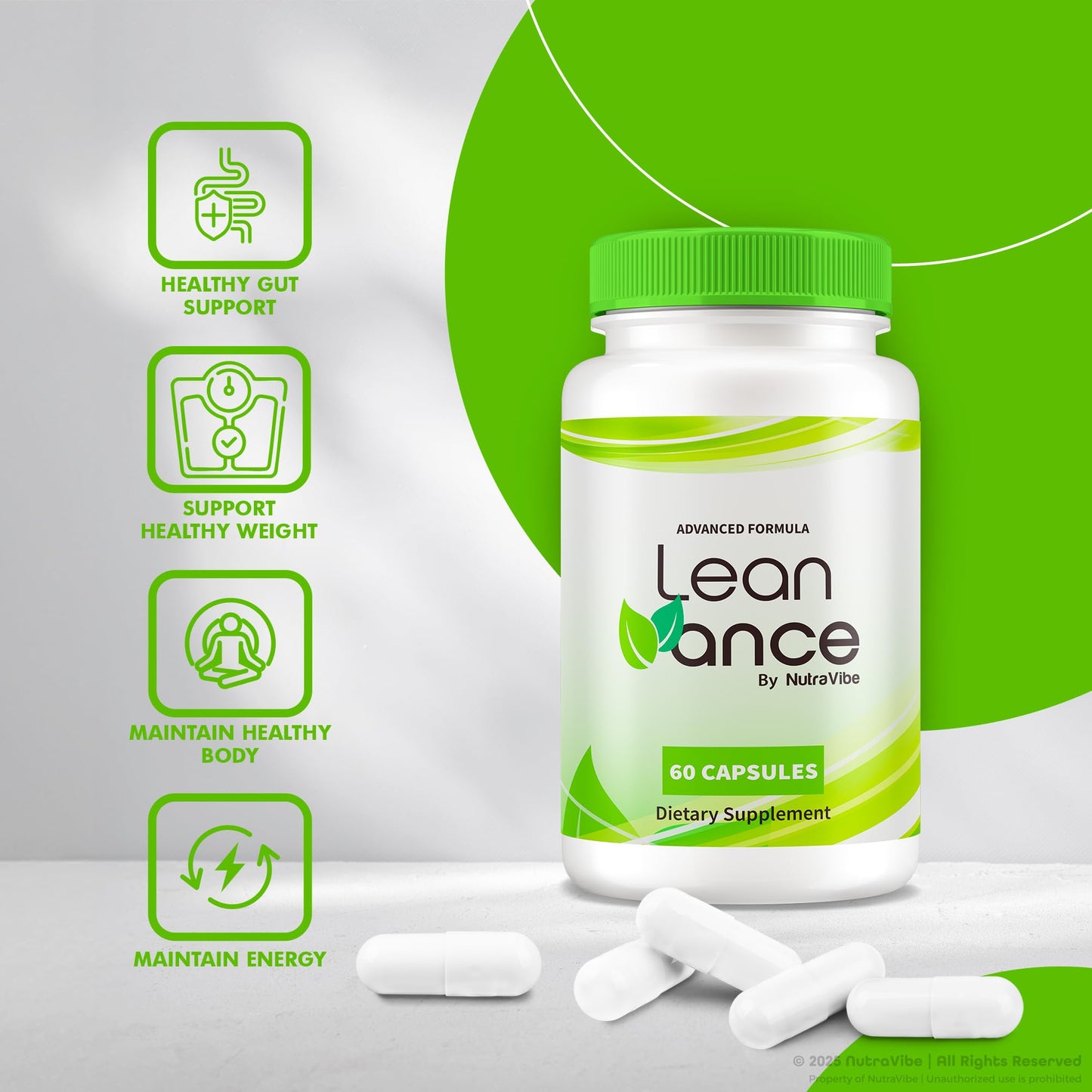 NutraVibe LeanVance Capsules 60 Count