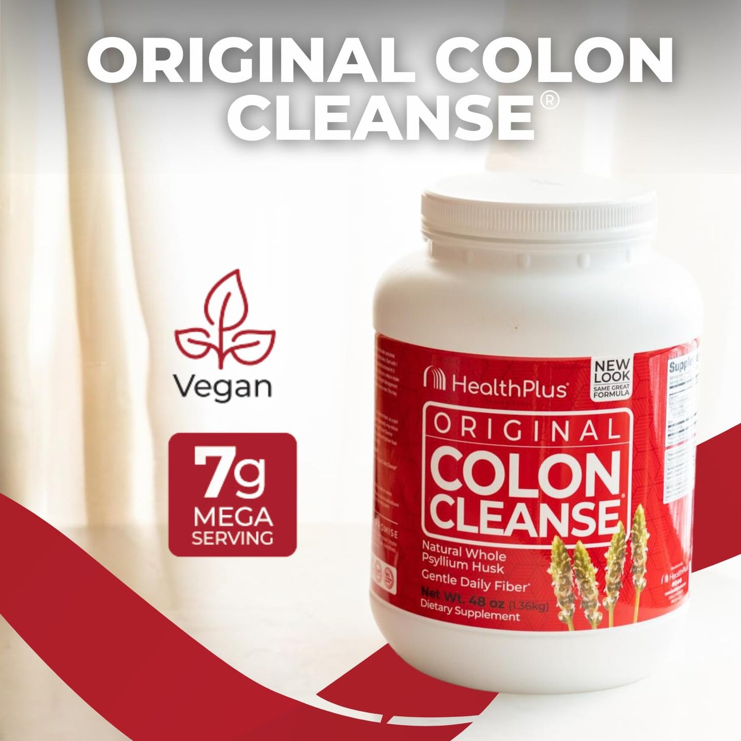 Health Plus Colon Cleanse Digestive Support Powder 48 Ounces