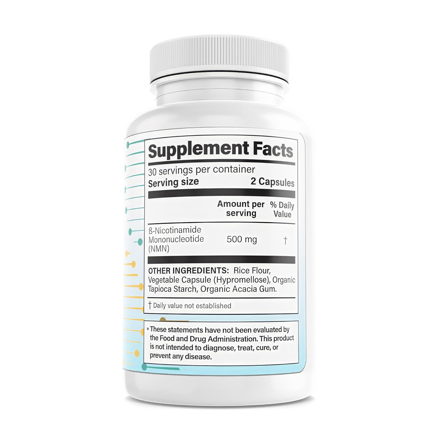 MyGevity NMN 500mg – 99%+ Purity Verified, Physician Formulated Nicotinamide Mononucleotide for NAD+ Support & Healthy Aging – 60 Capsules