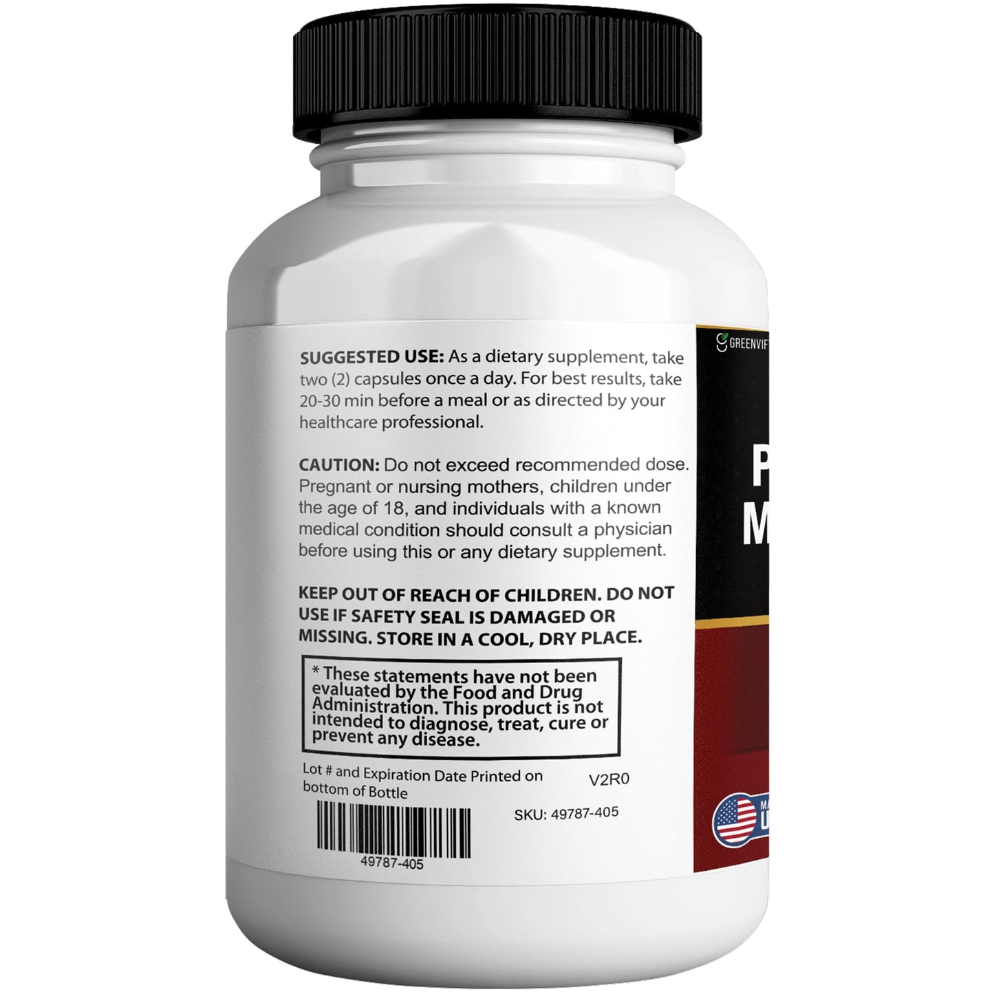 GREENVIFY Primal X Gold Max Ultimate Supplement Extra Strength 60 Capsules