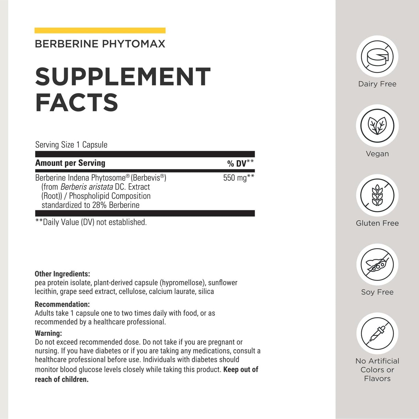 Integrative Therapeutics Berberine Phytomax Capsule 60 Capsules