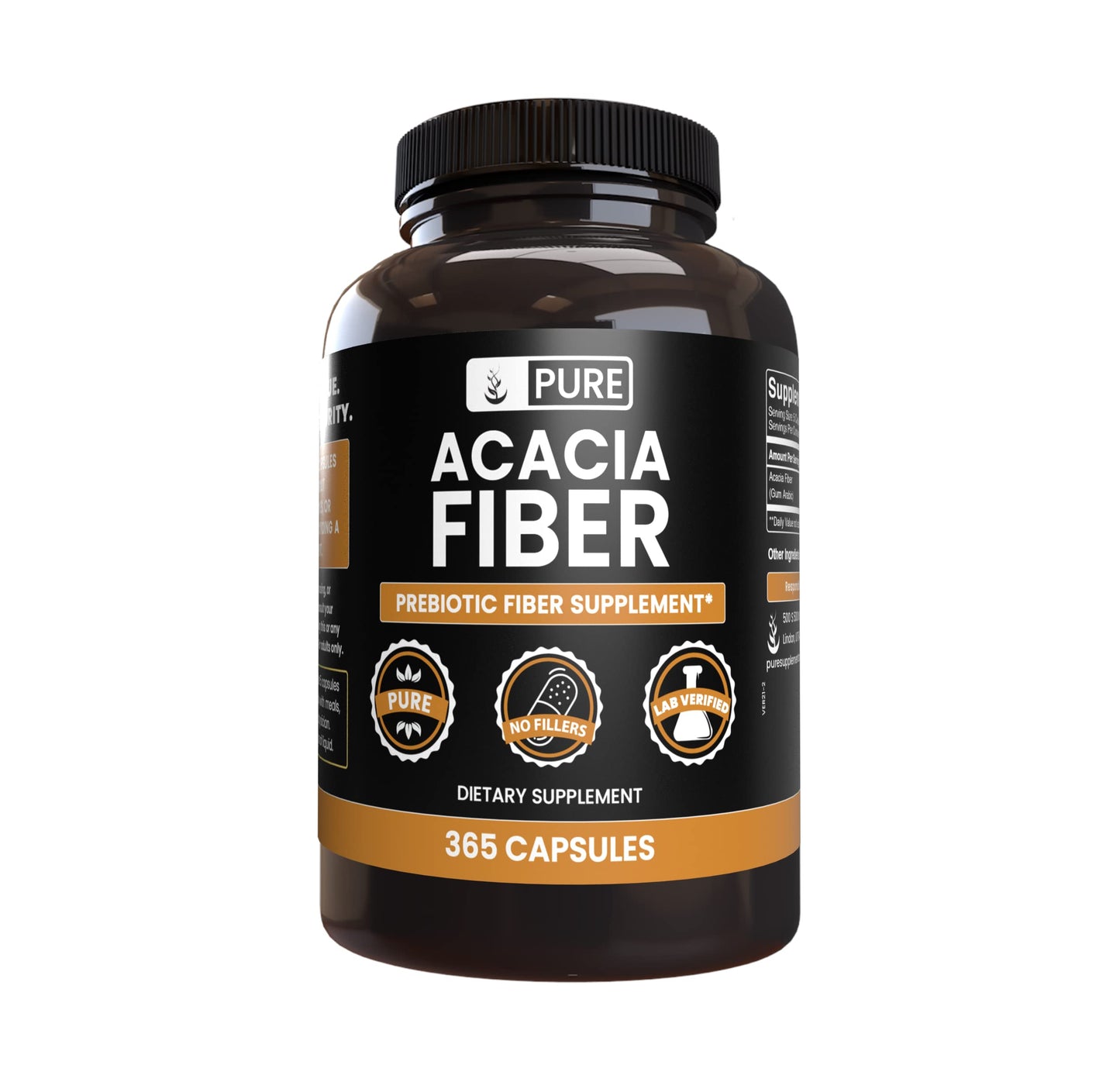 Pure Original Ingredients Acacia Fiber Capsule 365
