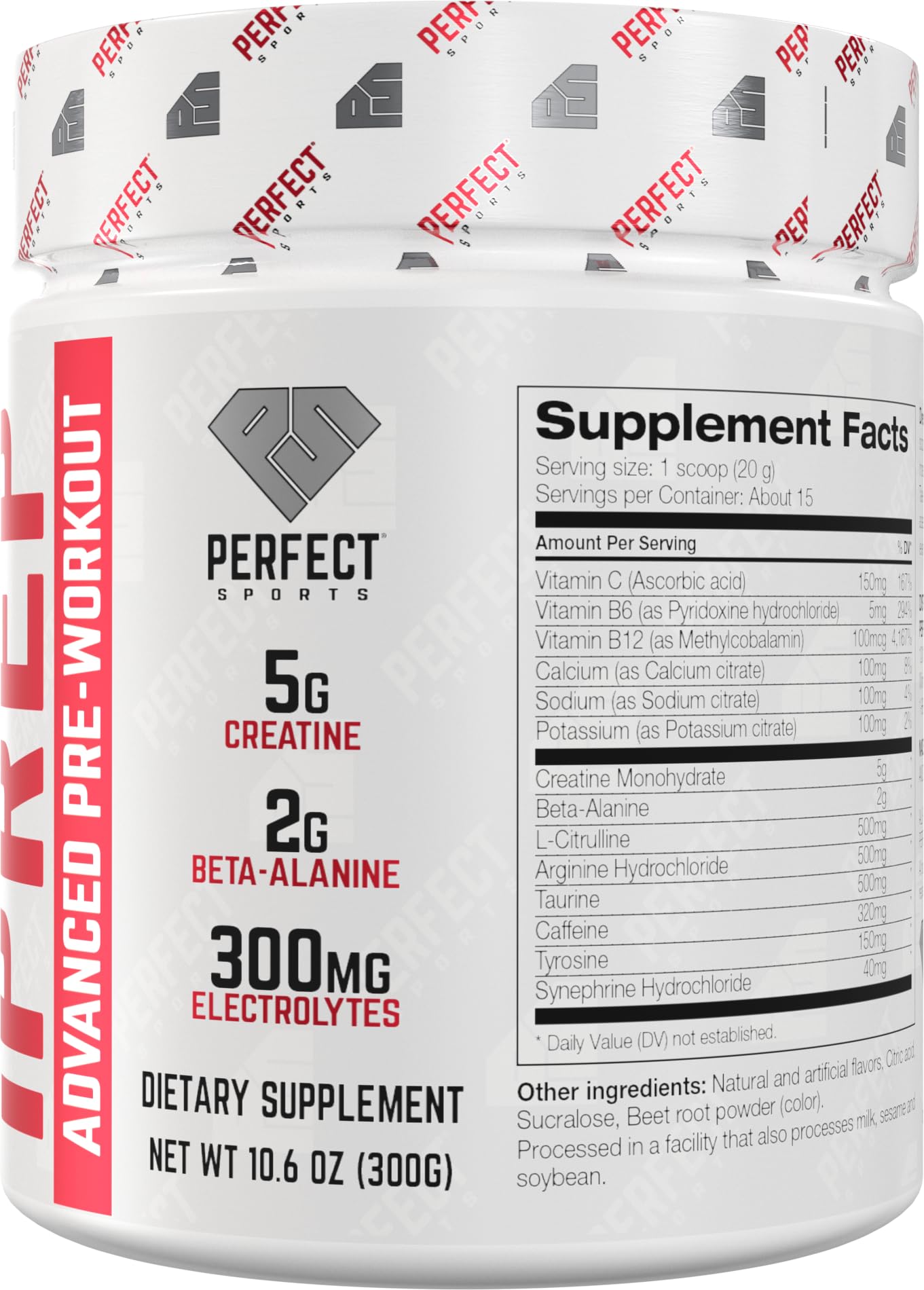 PERFECT SPORTS iPREP Advanced Pre Workout Powder 10.6 Ounce