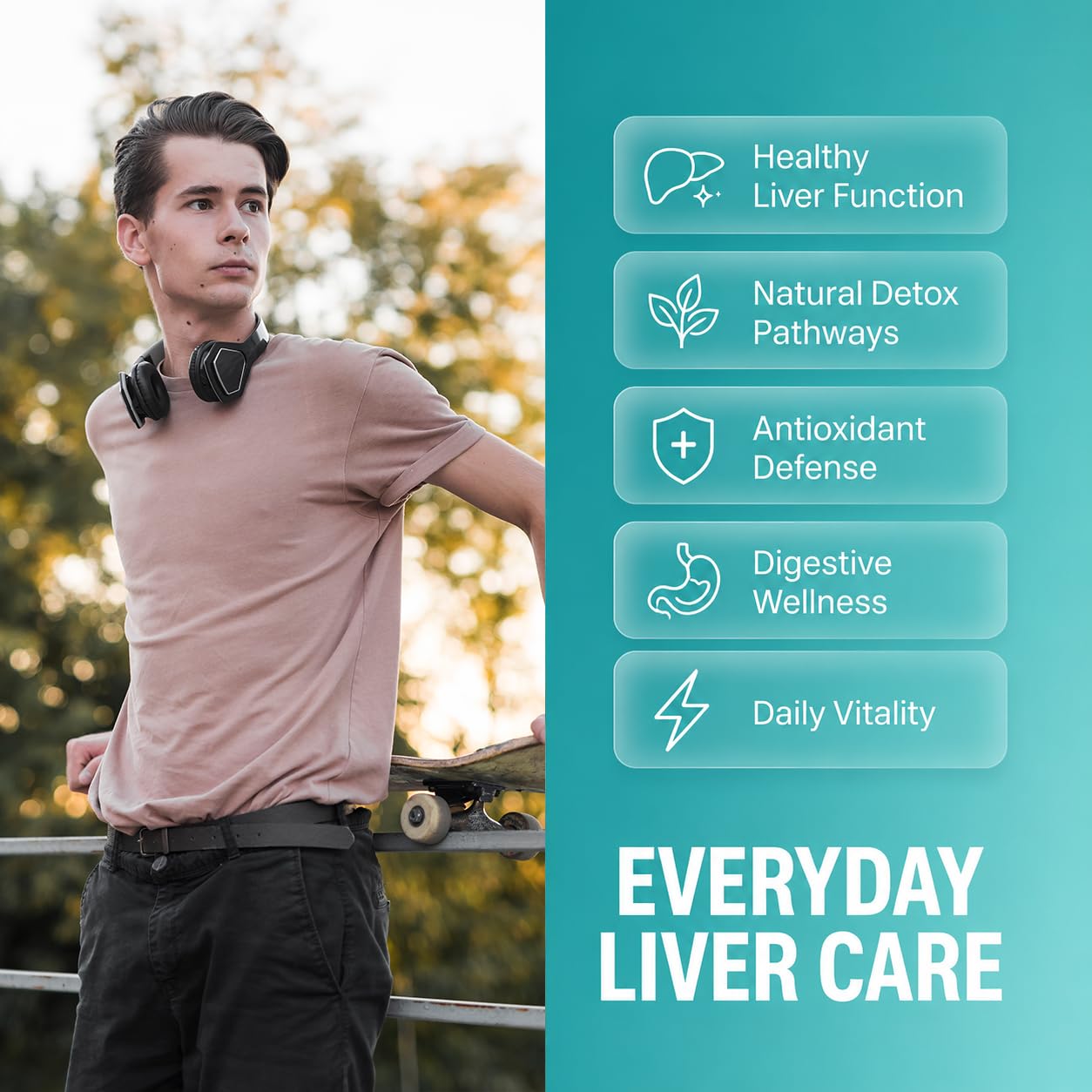 Kaumipor Liver Detox Cleanse & Repair Liver Support Supplement with Milk Thistle Gummy 180