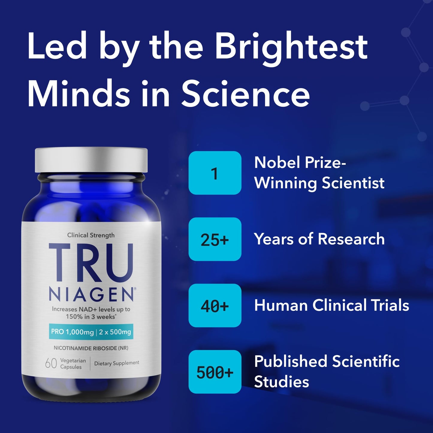 TRU NIAGEN Nicotinamide Riboside NR NAD Supplement Capsule 30 Count