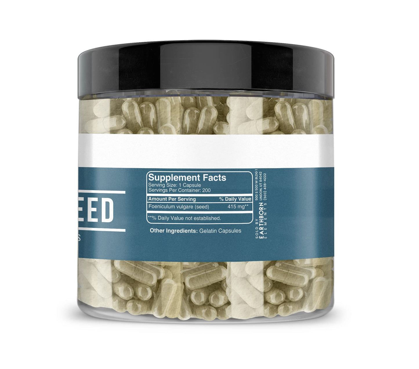 Earthborn Elements Fennel Seed Capsules 200