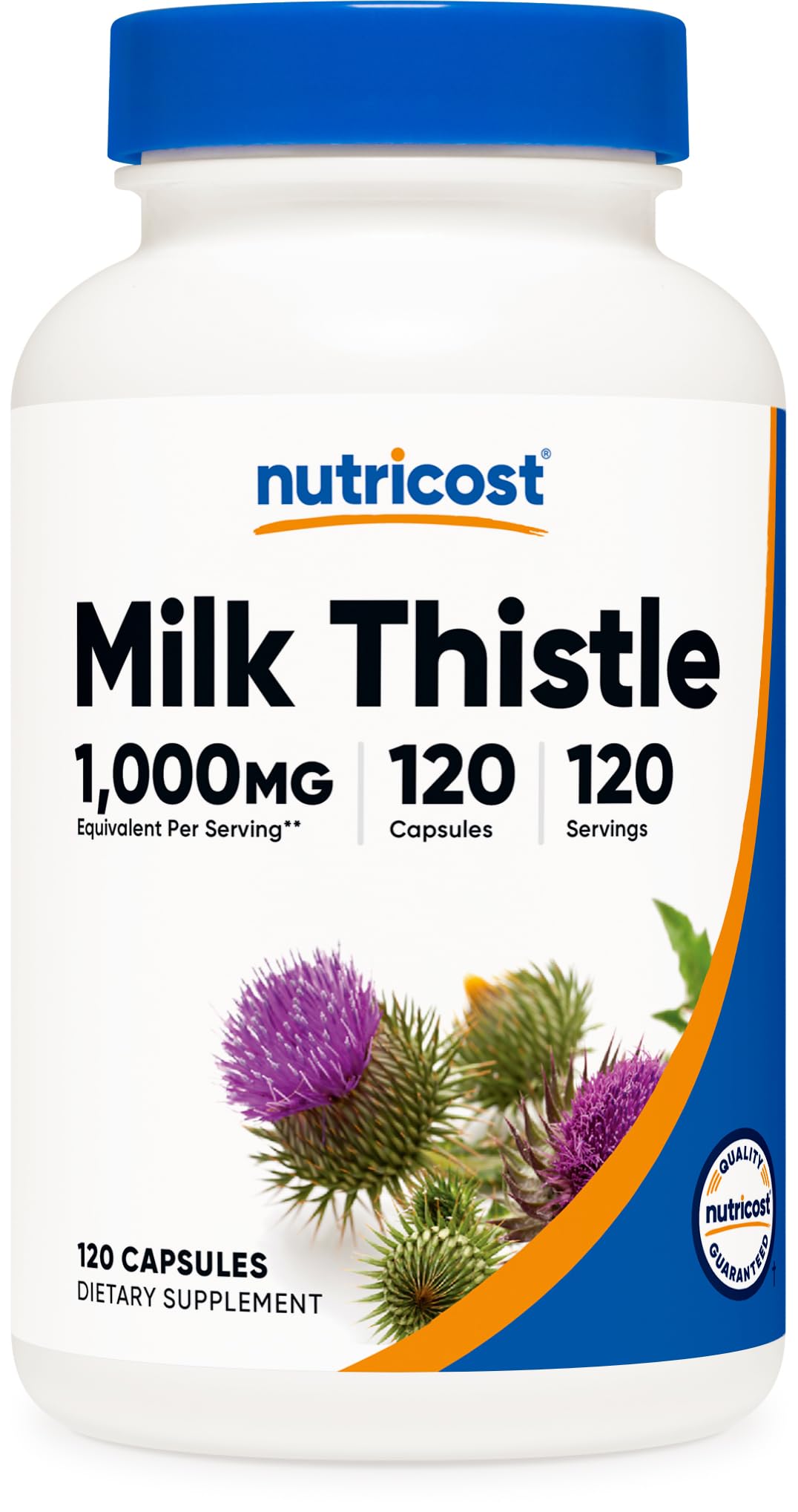 Nutricost Milk Thistle Extract Capsules, 120 Count