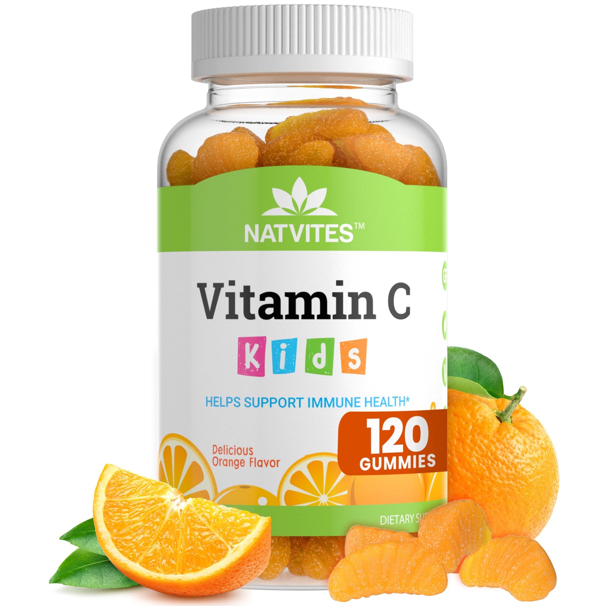 Natvites Kids Vitamin C Gummies 120 Count