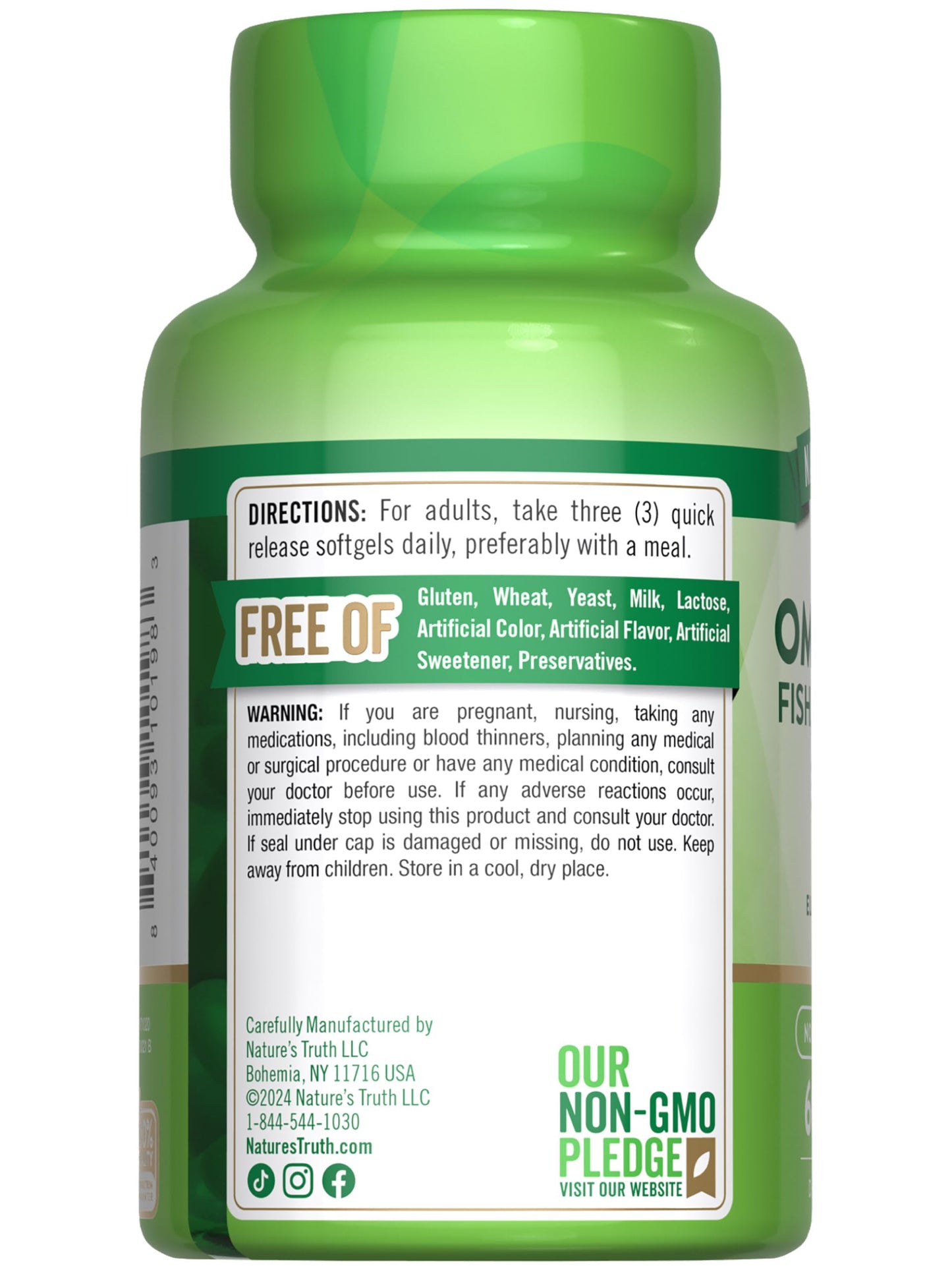 Nature's Truth Triple Omega 3-6-9 Softgels 60 Count