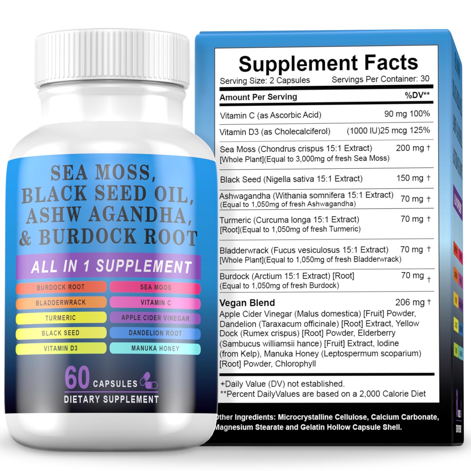 Pyzor Immune Support Multi-Vitamin Herbal Capsule, 60 Capsules