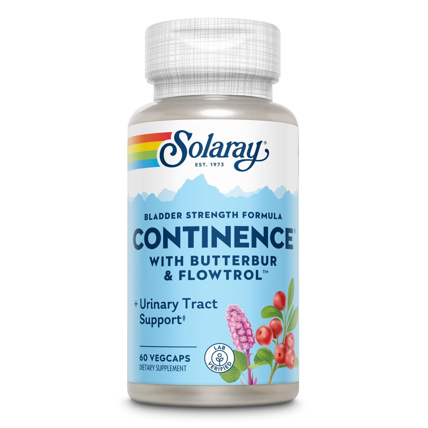 SOLARAY Continence w/Flowtrol Capsules, 60 Count