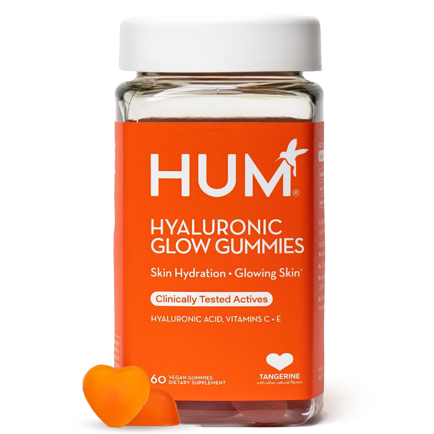 HUM Hyaluronic Glow Hydrating Skin Care Supplement 60 Gummies