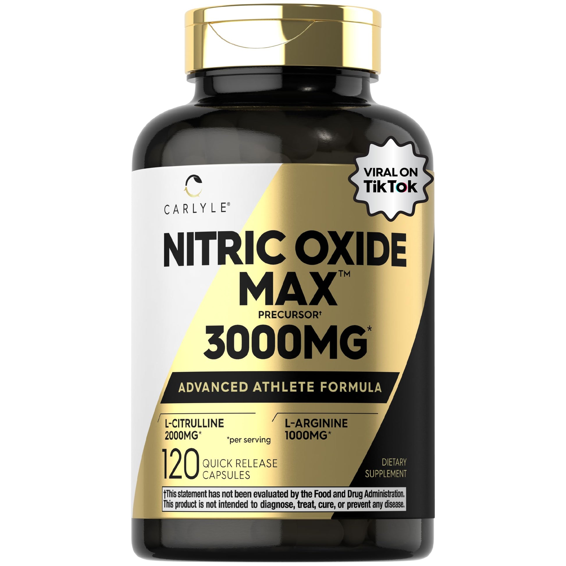 Carlyle Nitric Oxide Supplement 3000mg 120 Capsules