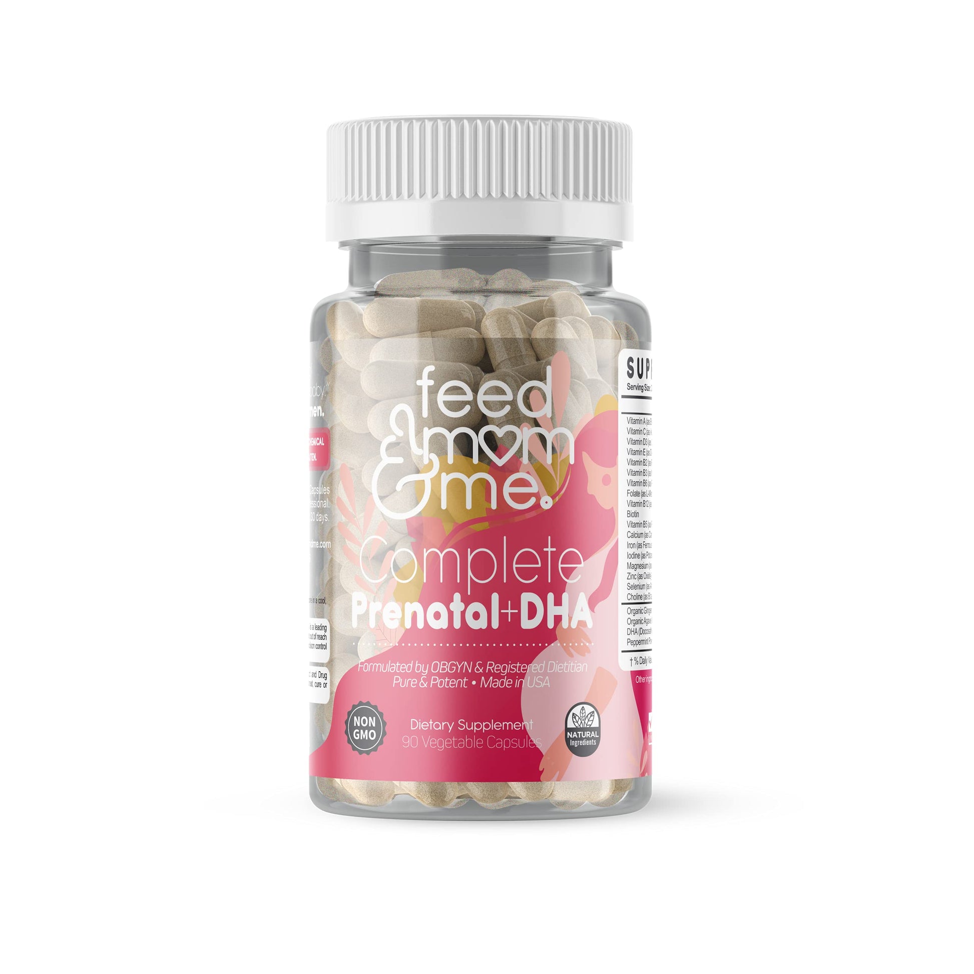 Feed Mom & Me Prenatal Vitamin + DHA Powder, 1 Count