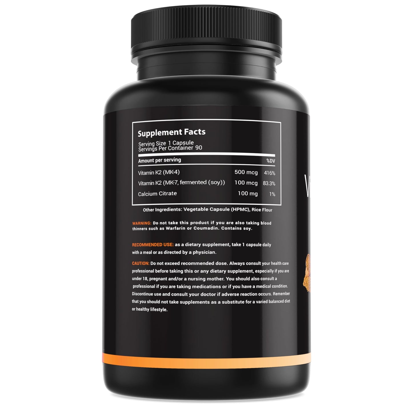 MaxX Labs Vitamin K2 Supplement Full Spectrum K2-MK7, MK4 & Vitamin D Capsule, 90 Capsules